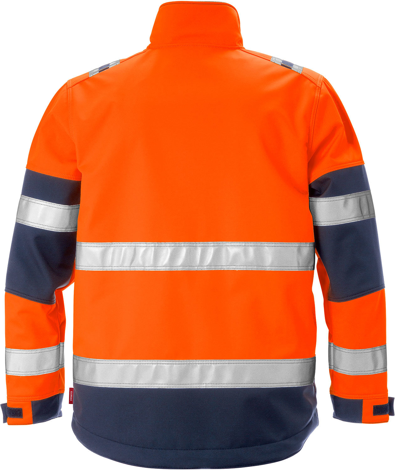 Kansas Gen Y softshelljakke, Hi-vis Oransje/Marinebl&aring;