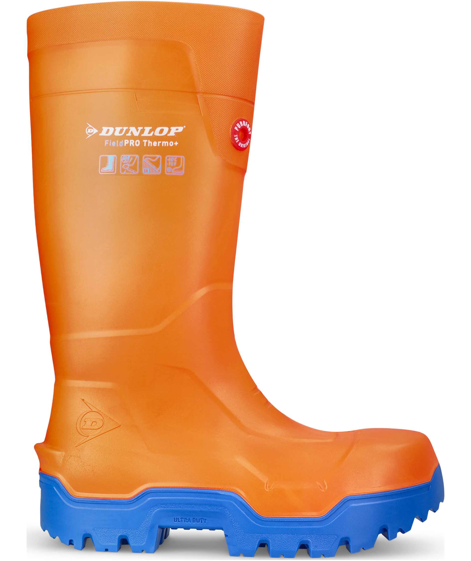 Dunlop Fieldpro Thermo+ Sicherheitsgummistiefel S5, Orange