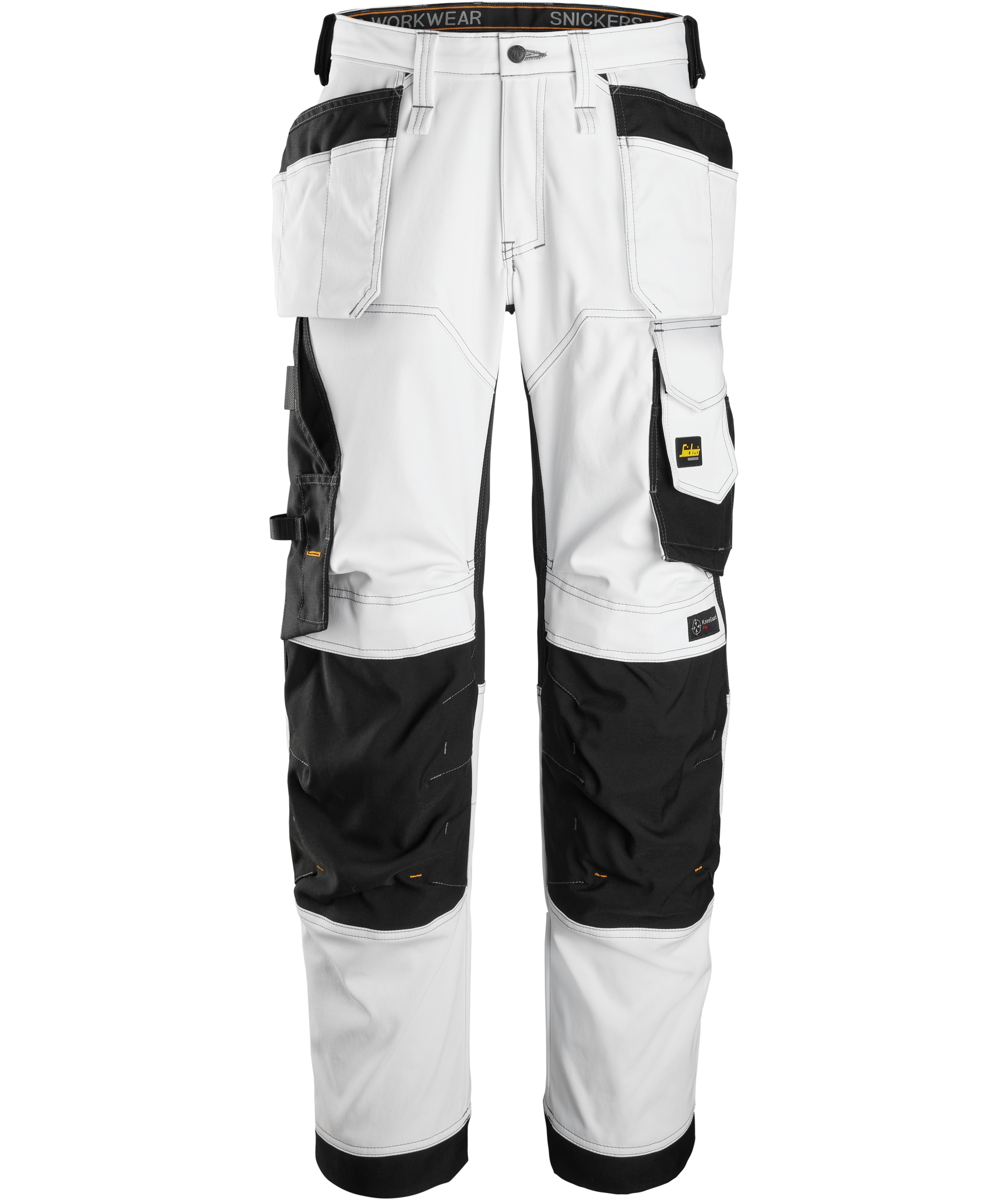 Snickers AllroundWork h&aring;ndv&aelig;rkerbukser 6251, White/black, White/black, swatch