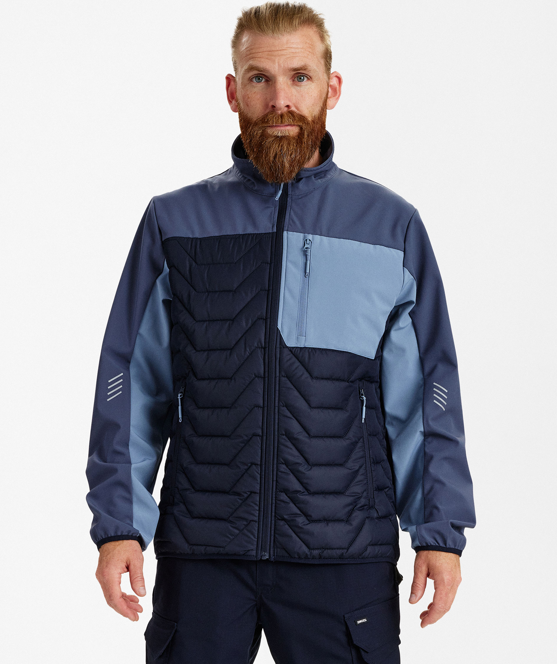 Engel Entire hybrid jacket, Deep Blue/Dark Sea