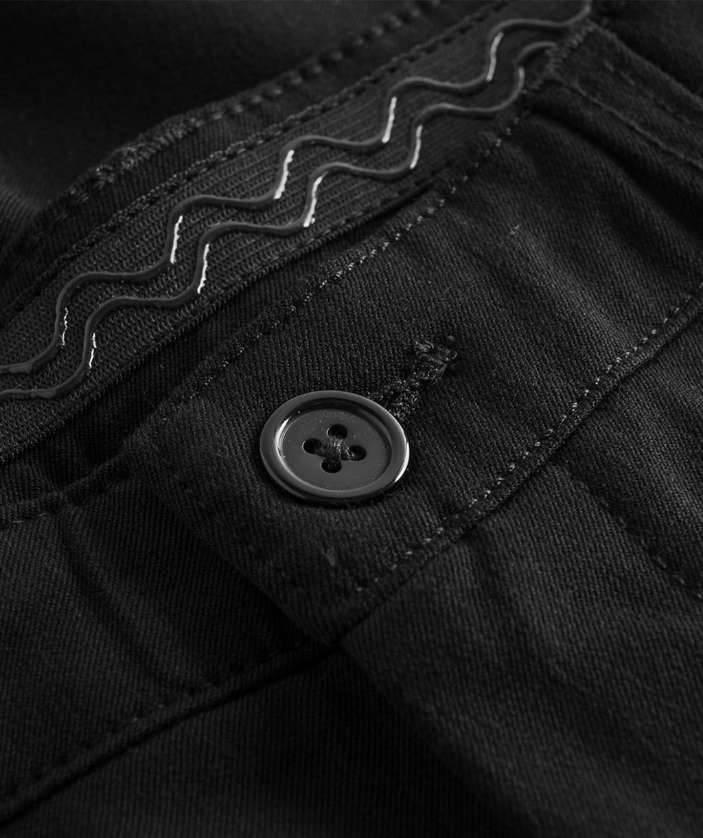 NewTurn stretch slim fit dame chinos, Sort, large image number 3