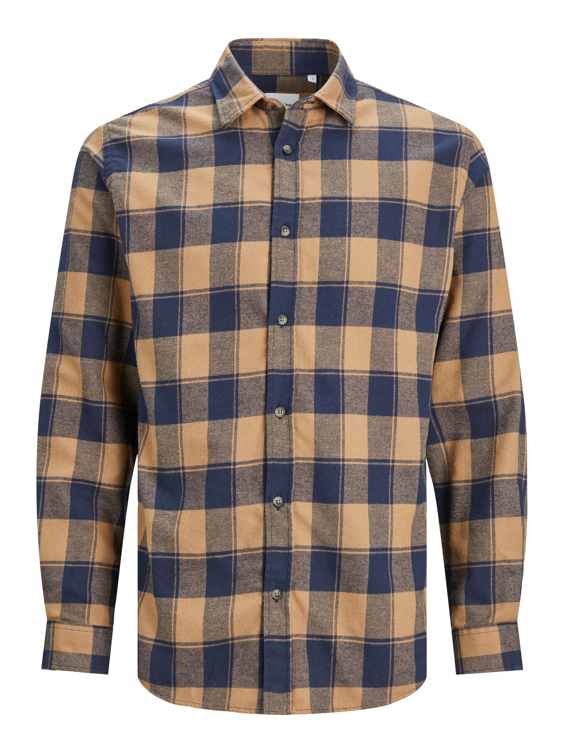 Jack & Jones JJEJOSHUA Buffalo flannel shirt, Otter, large image number 0
