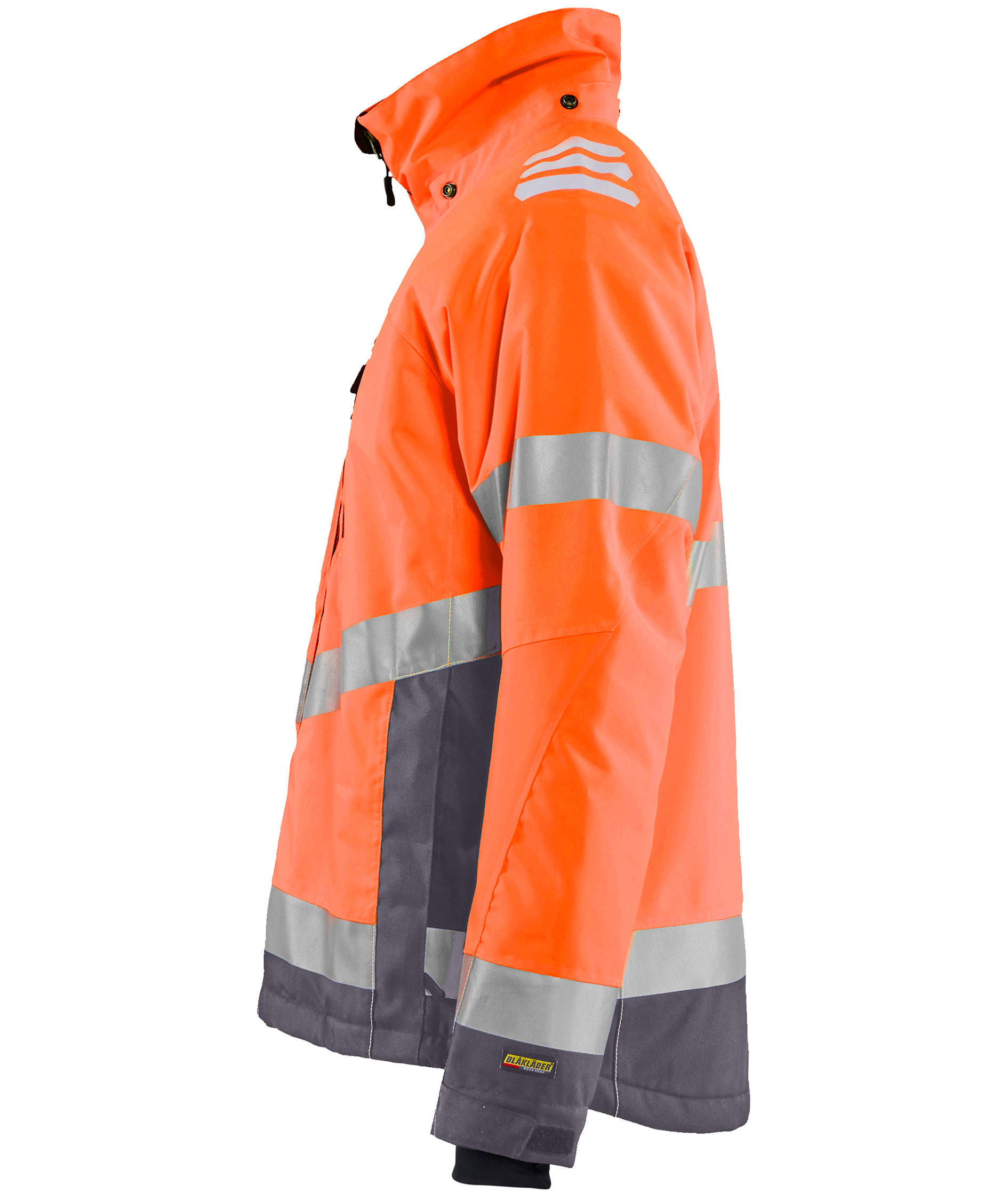 Bl&aring;kl&auml;der Winterjacke, Hi-Vis Orange/Mittelgrau, large image number 3