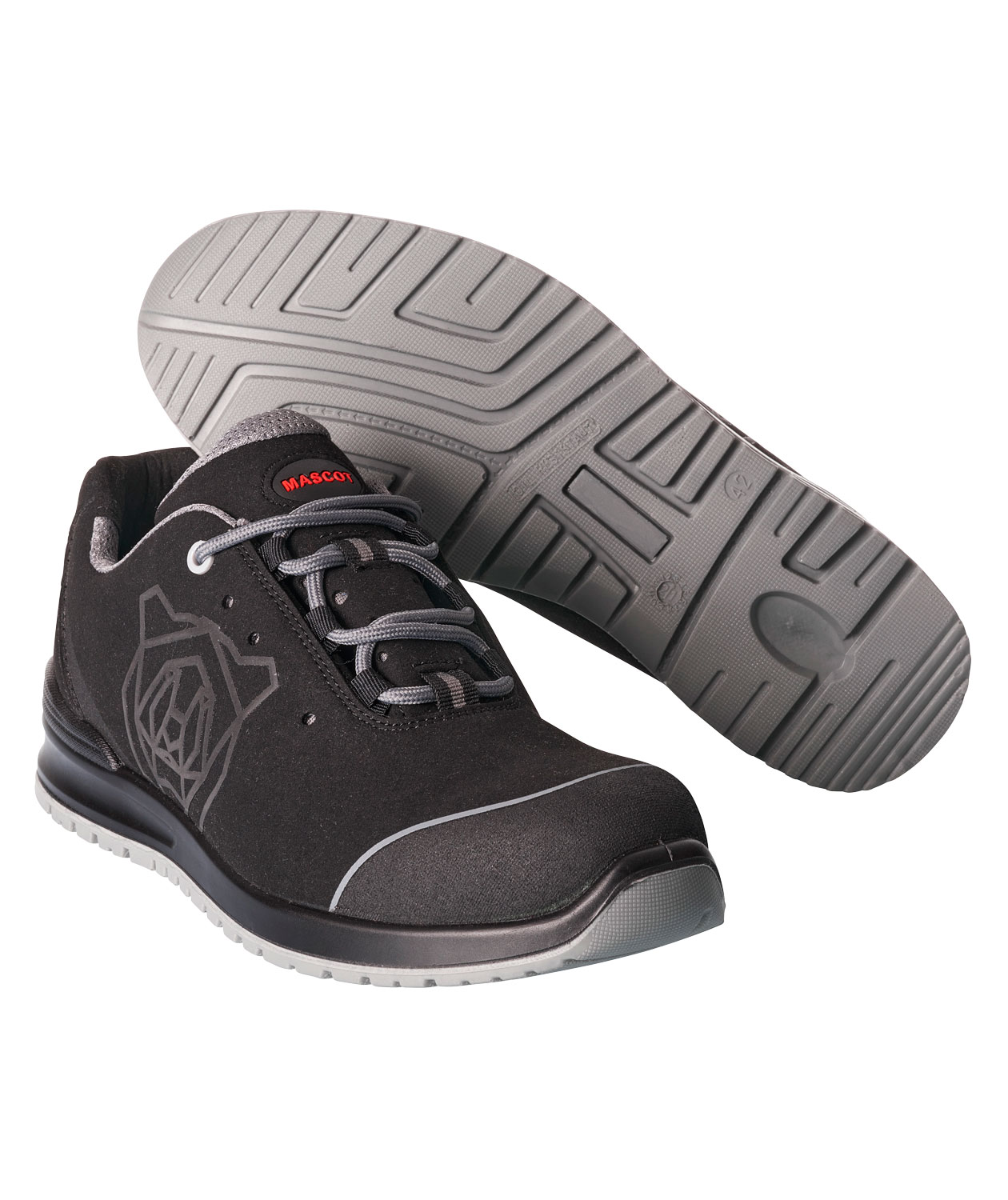 Mascot Classic skyddsskor S1P, Svart/Ljusgr&aring;