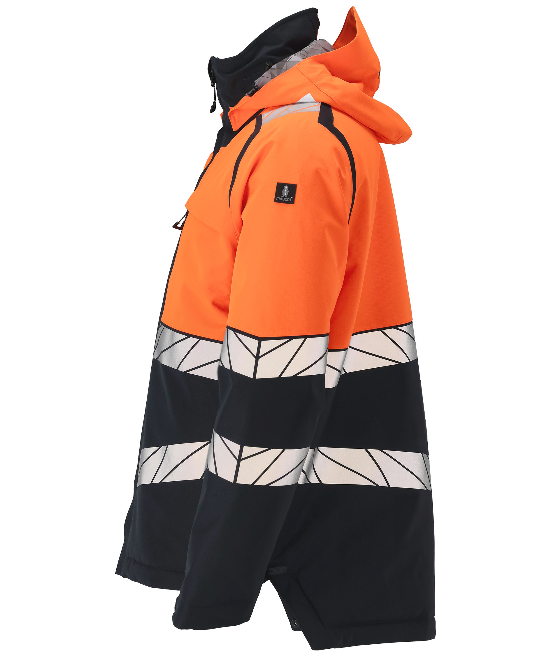 Mascot Accelerate Safe Winterjacke, Dunkel Marine/Hi-Vis Orange, large image number 3