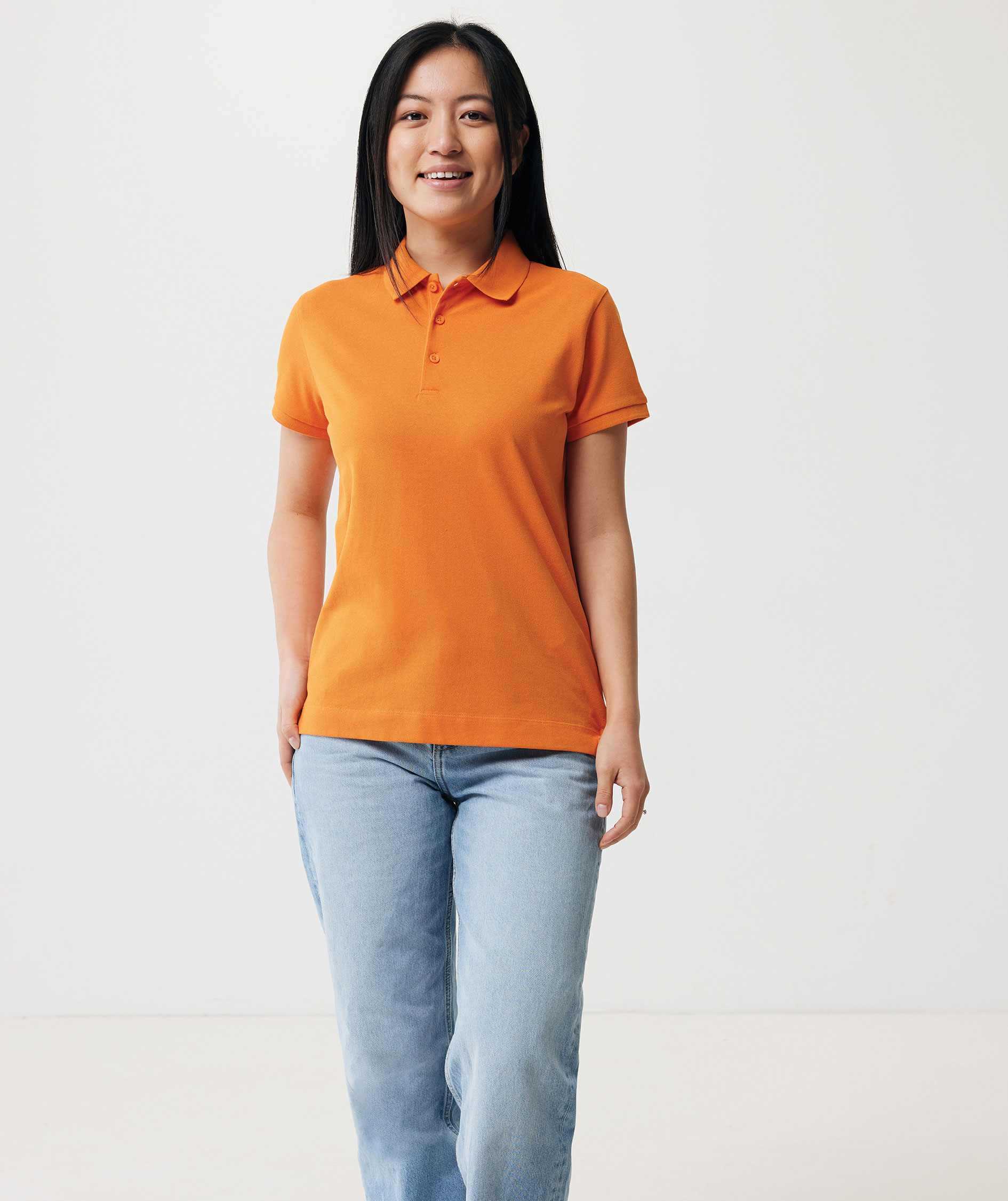 Iqoniq Yosemite Damen Poloshirt, Orange