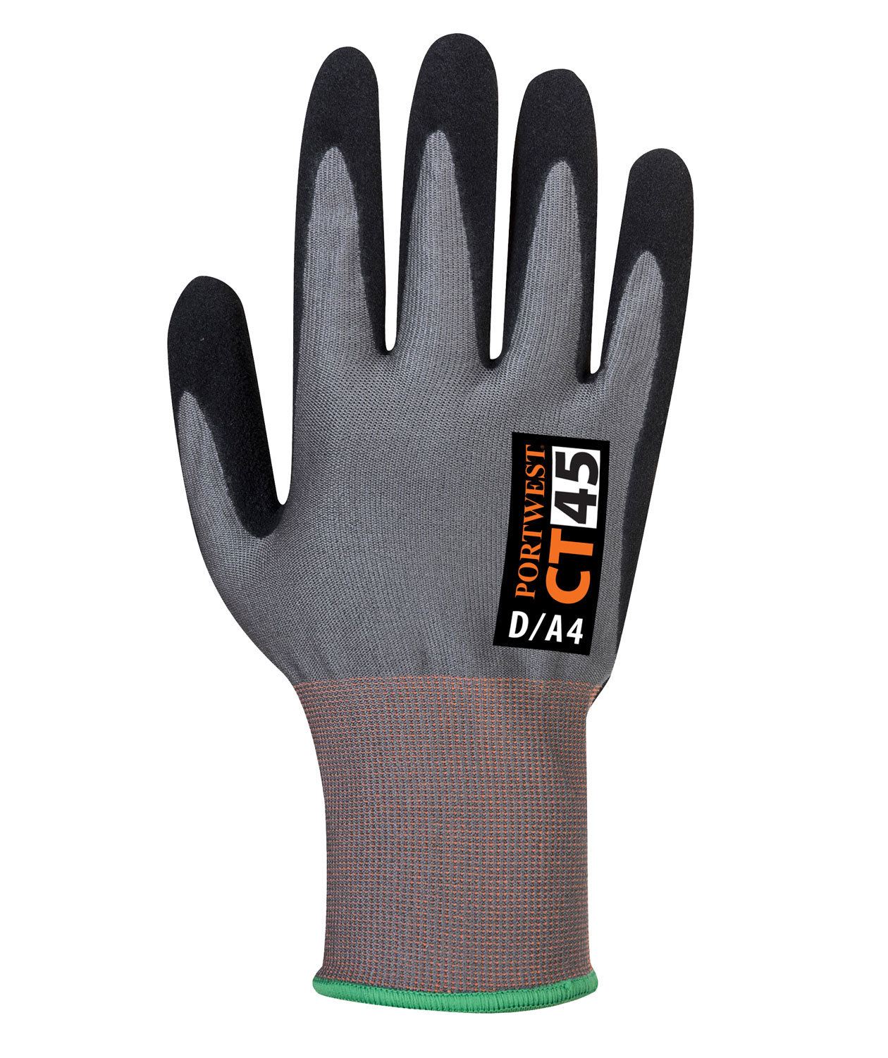Portwest CT45 cut protection gloves Cut D, Grey/Black, large image number 0