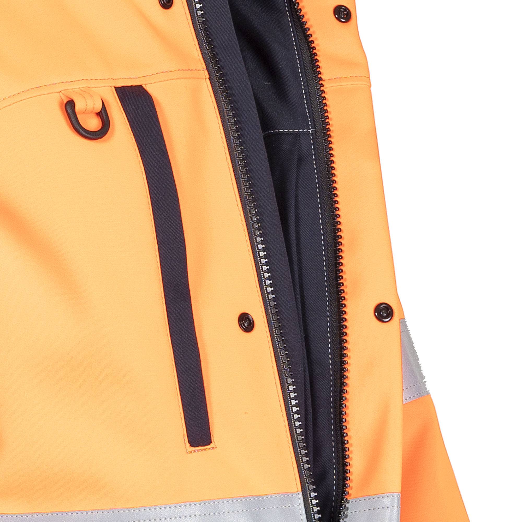 Tranemo Zenith FR winter jacket, Hi-Vis Orange/Navy, large image number 3
