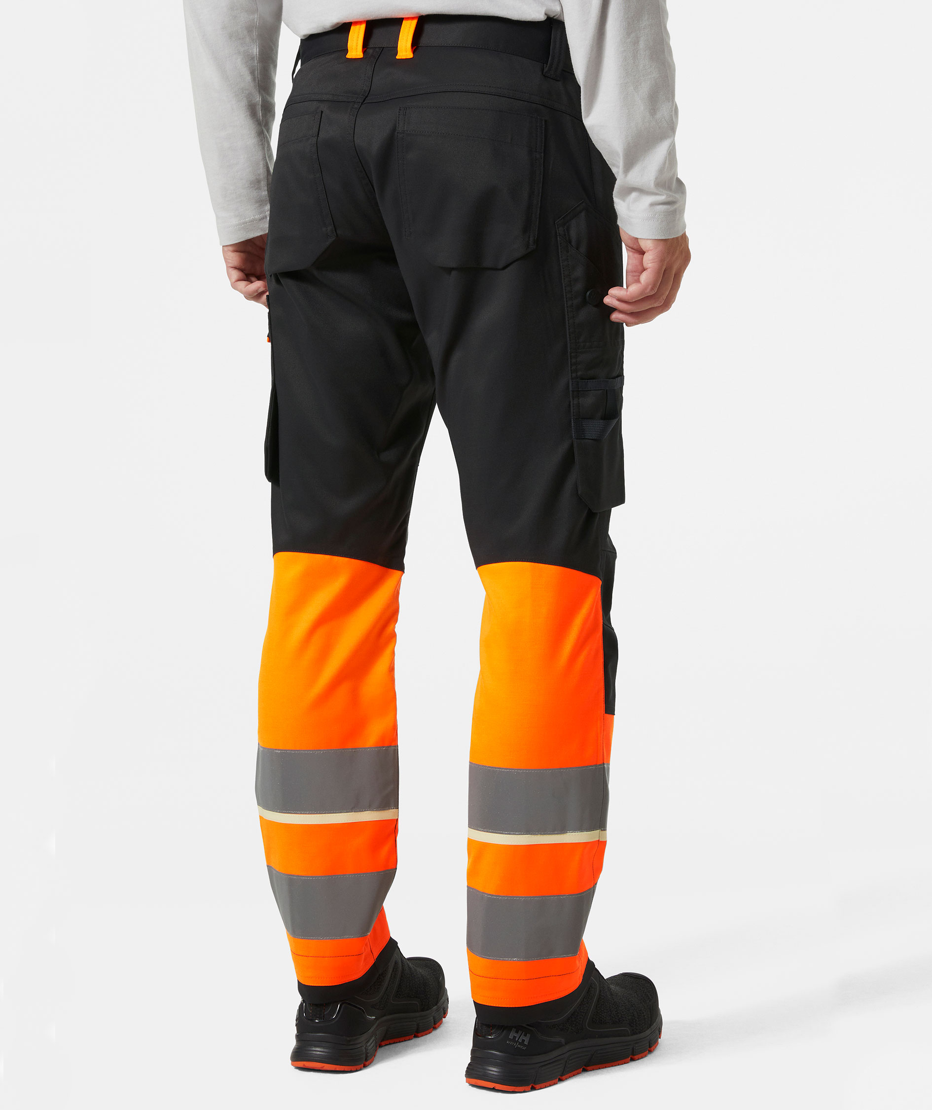 Helly Hansen UC-ME work trousers, Hi-vis Orange/Ebony, large image number 3