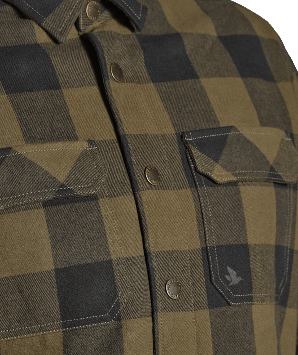 Seeland Canada Gef&uuml;tterte Flanellhemd, Green Check, large image number 5