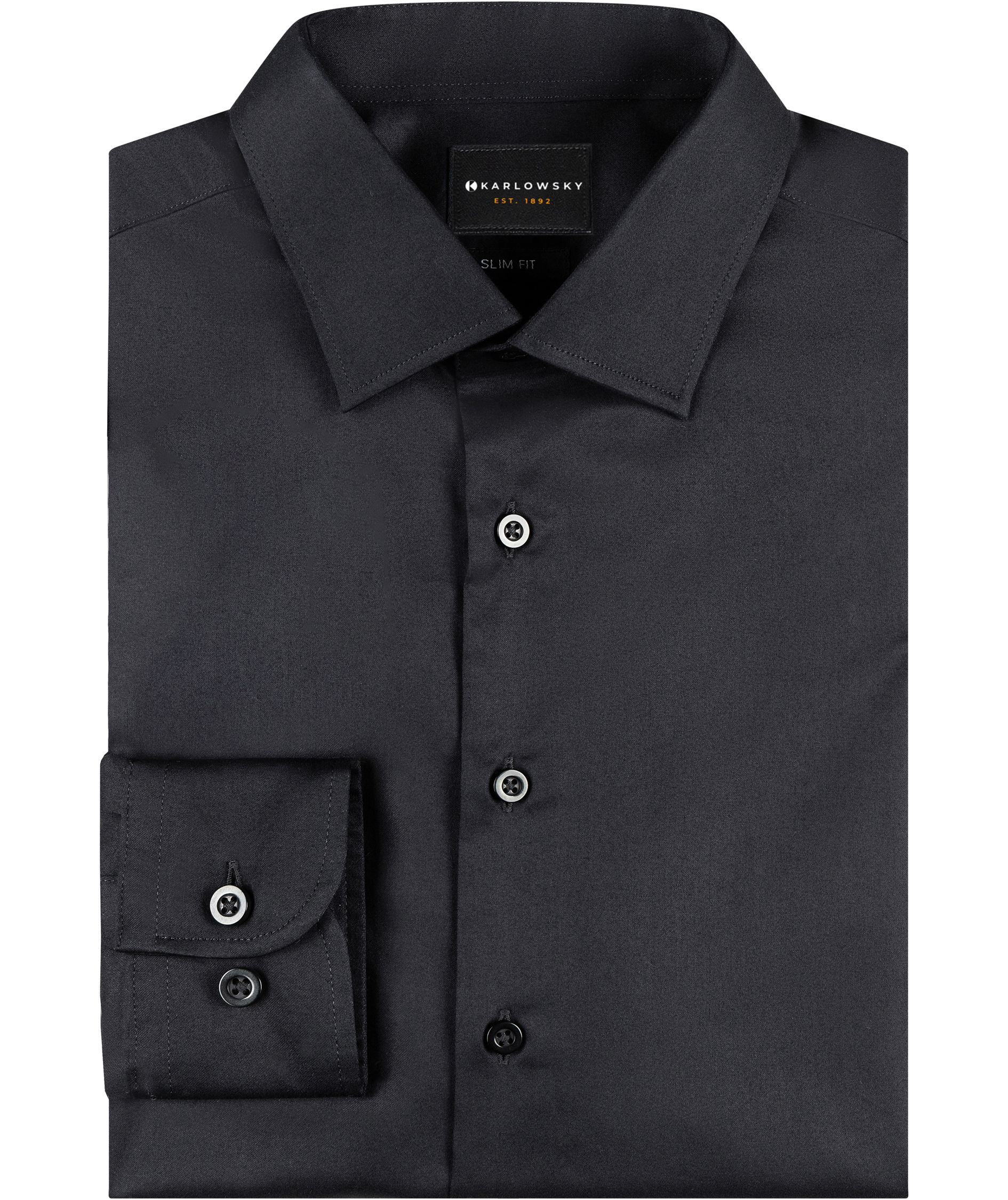 Karlowsky stretch shirt, Black, large image number 5