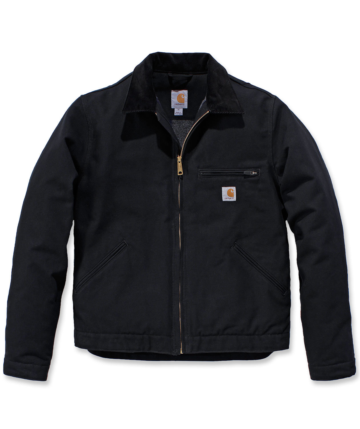 Carhartt Duck Detroit Jacke, Schwarz, Schwarz, swatch