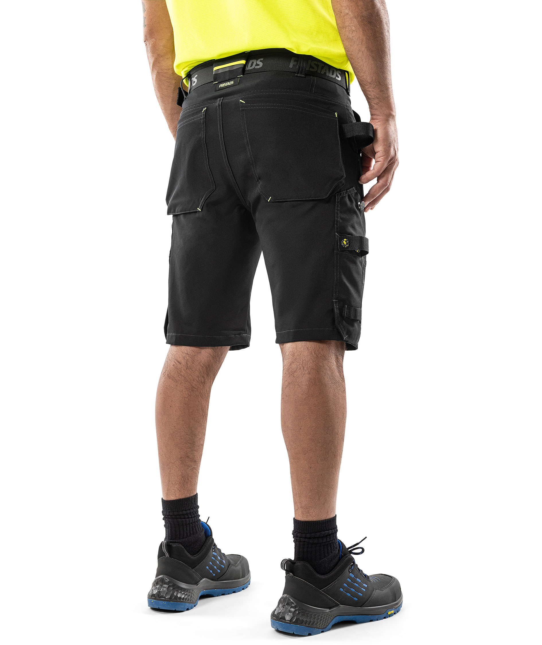 Fristads Flex Shorts 2803 GHST full stretch, Svart, large image number 4