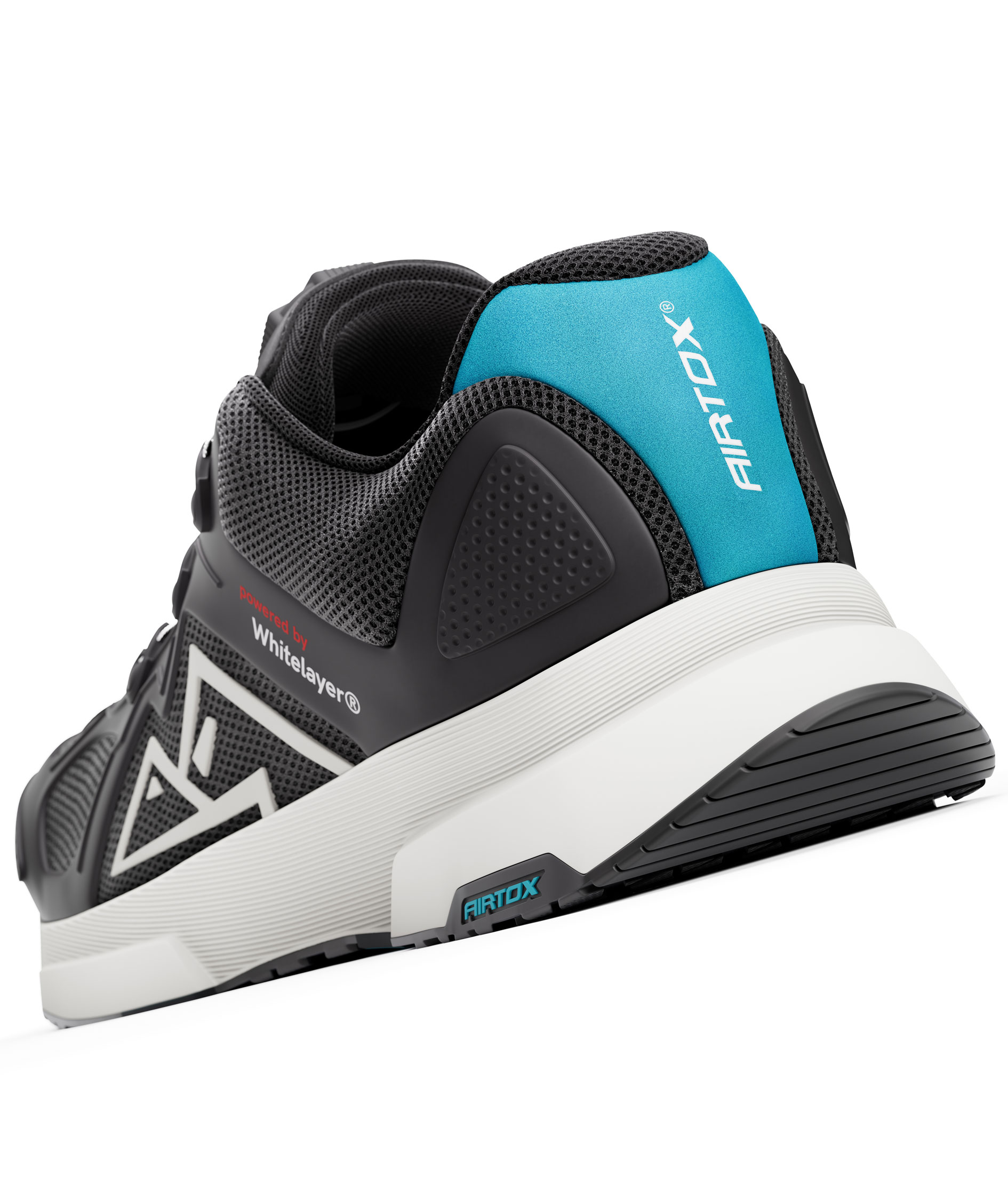 Airtox FM11 safety shoes S1P, Black/White, large image number 7