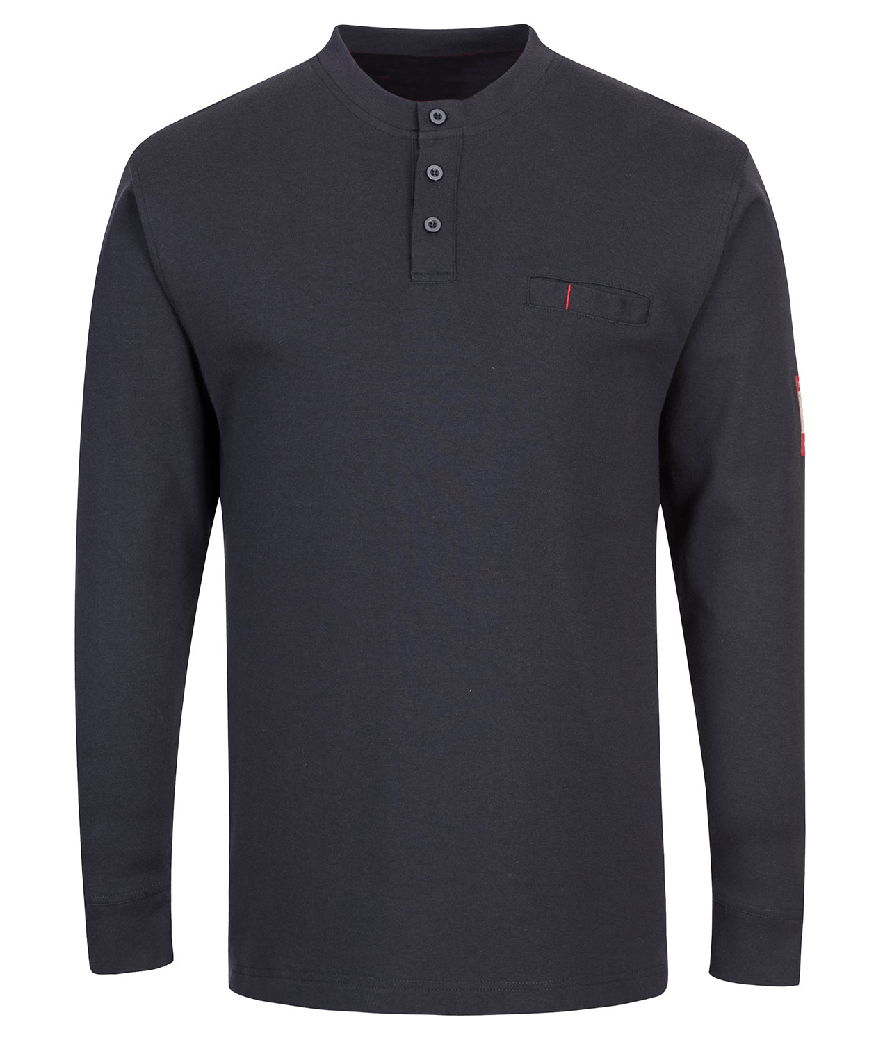 Portwest FR l&aring;ng&auml;rmad Grandad T-shirt, Marinbl&aring;