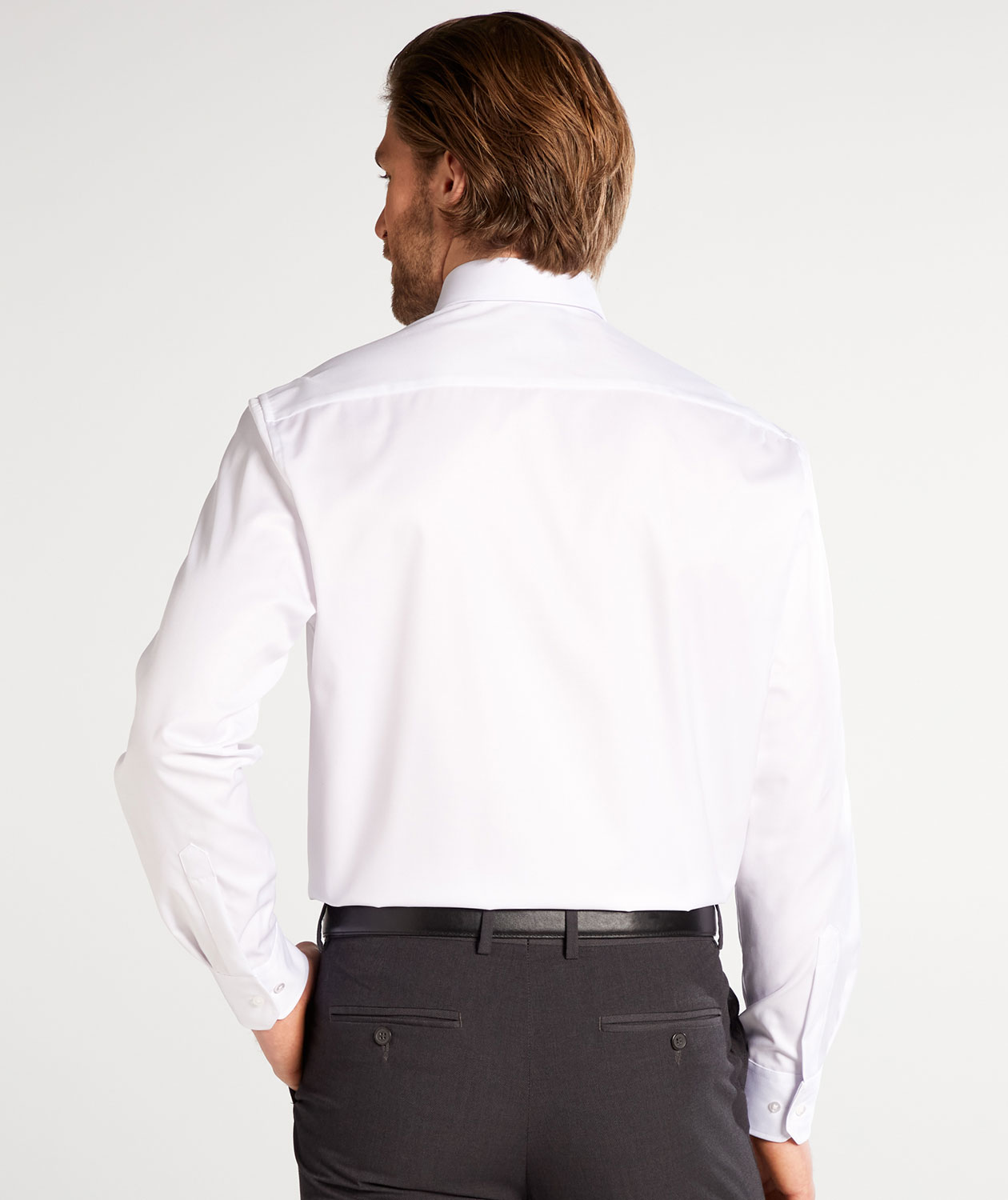Eterna Cover Twill Comfort fit shirt with ultra long sleeves 72 cm, White, large image number 2