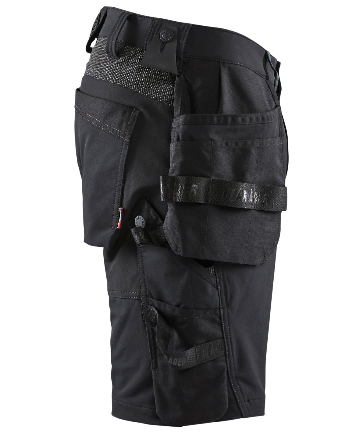 Bl&aring;kl&auml;der Handwerkershorts full stretch, Schwarz/Dunkelgrau, large image number 3