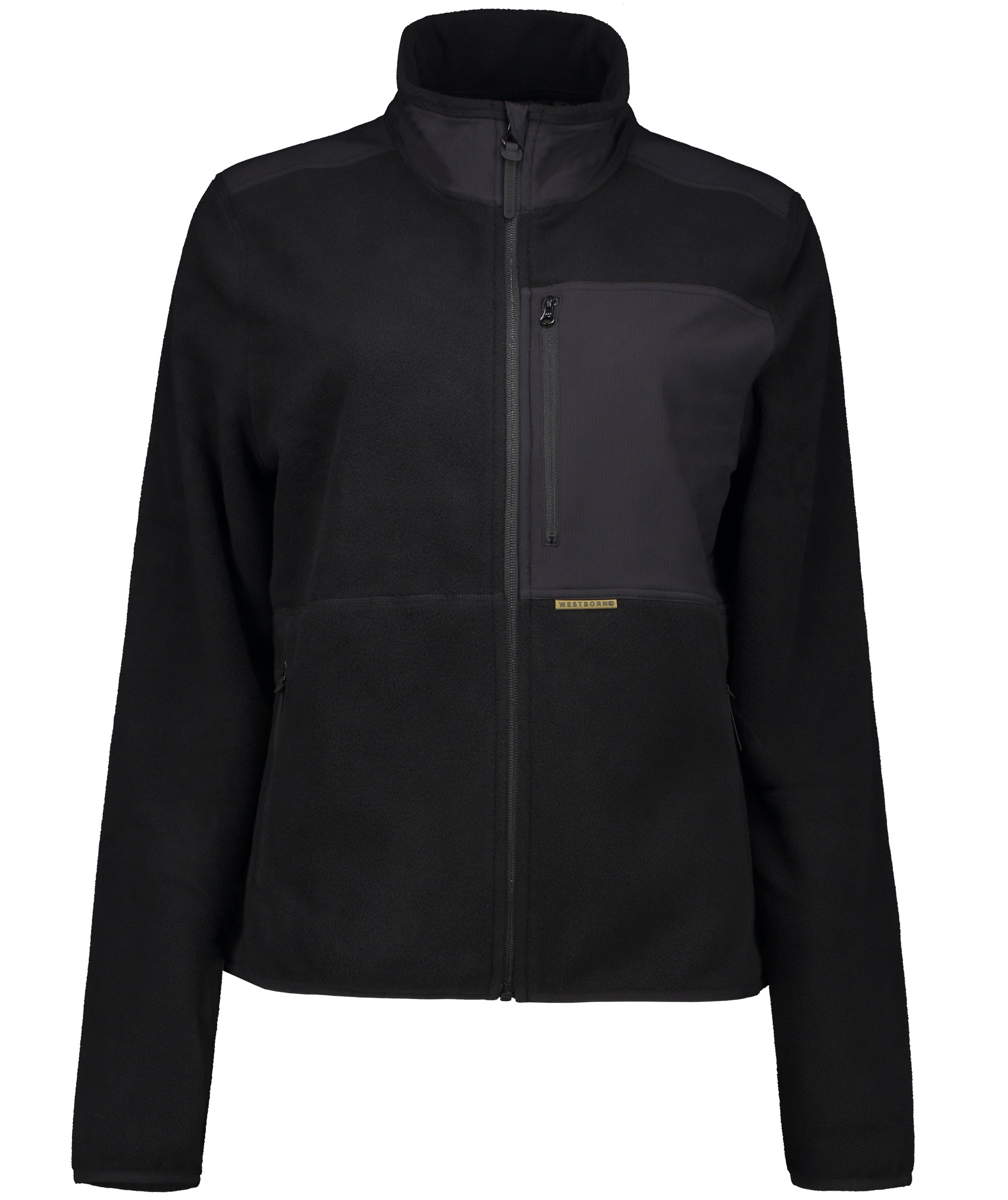 Westborn microfleece jacka dam, Black