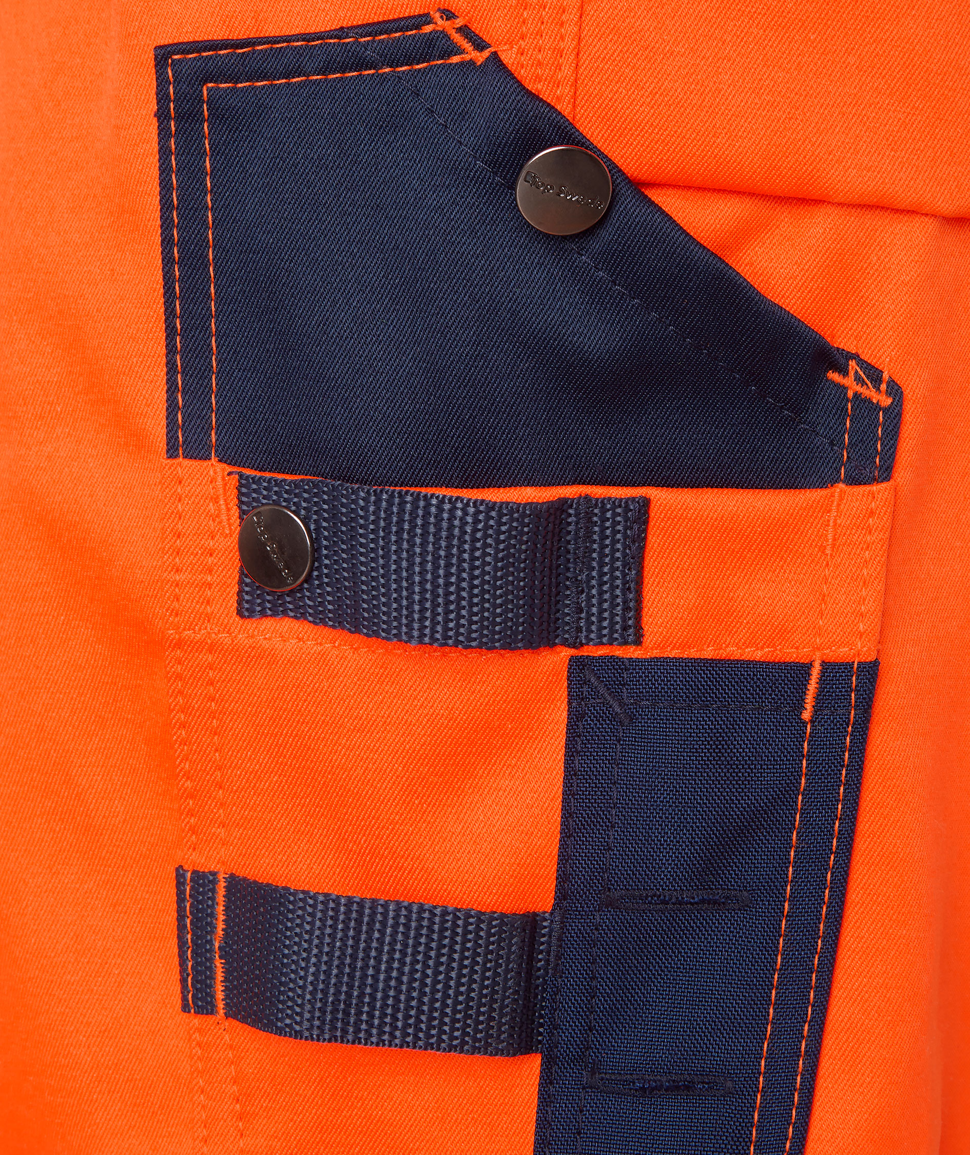 Top Swede hantverksbyxa 2516, Varsel Orange/Navy, large image number 4