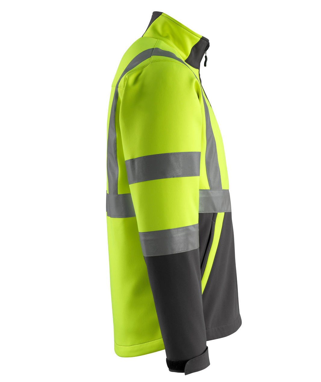 Mascot Safe Light Kiama softshelljakke, Hi-vis Gul/M&oslash;rk antracit, large image number 3