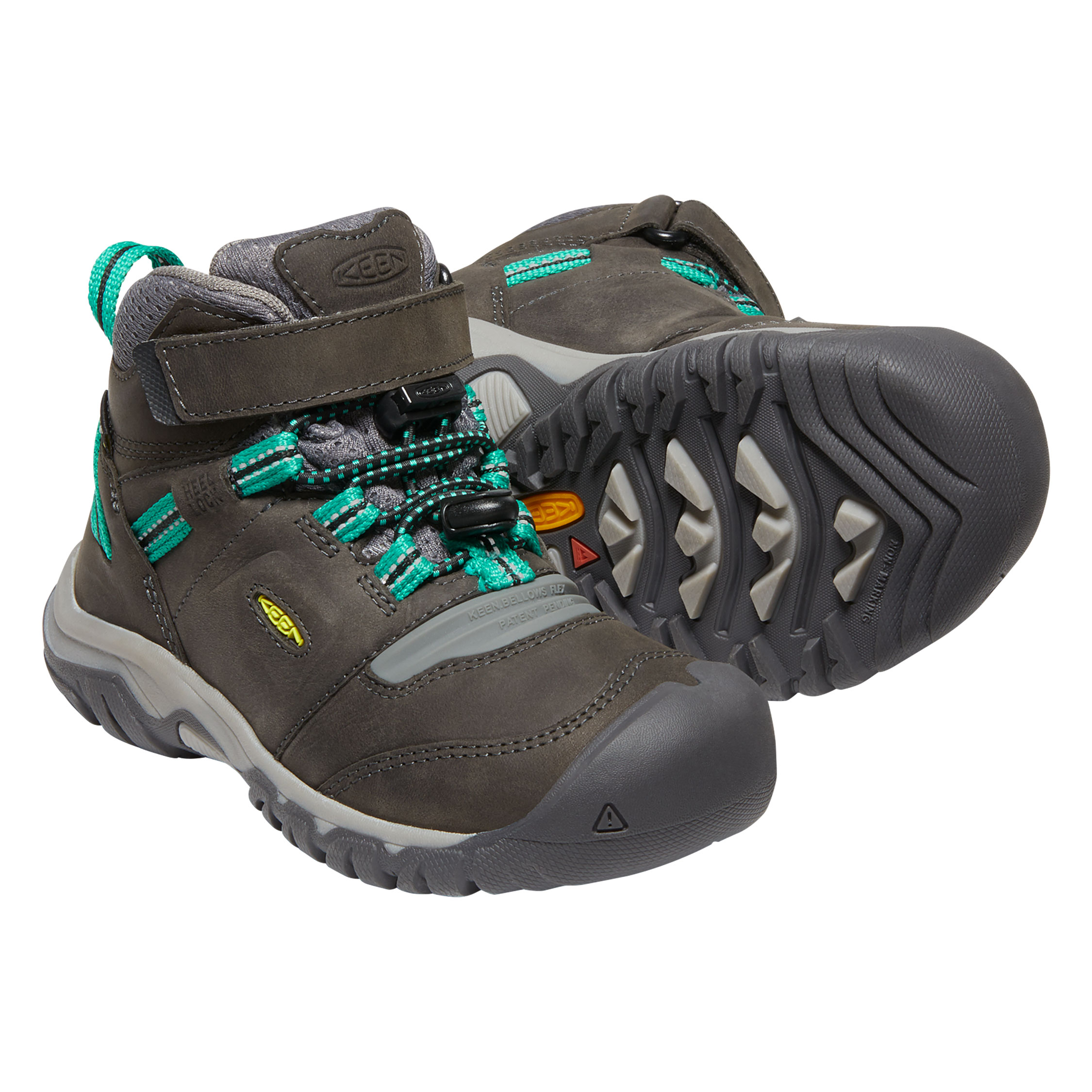 Keen Ridge Flex MID WP st&oslash;vler til b&oslash;rn, Magnet/Greenlake, large image number 5