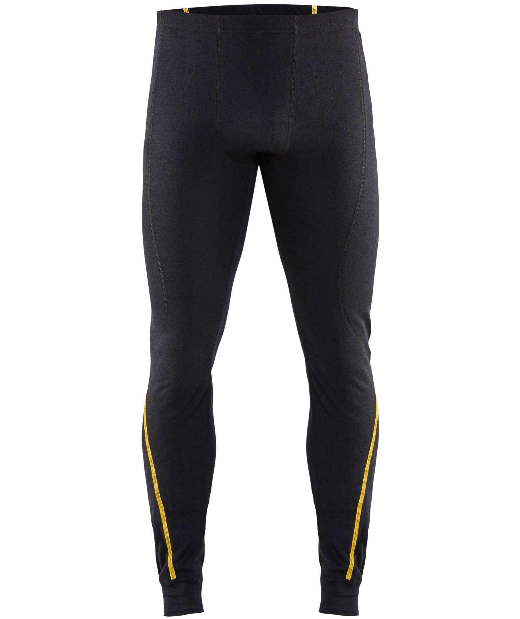 Bl&aring;kl&auml;der Anti-Flame l&aring;ngkalsonger med merinoull, Svart