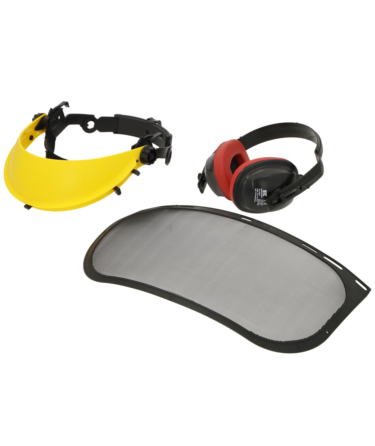 Kramp visirpakke med netvisir, Gul/Sort
