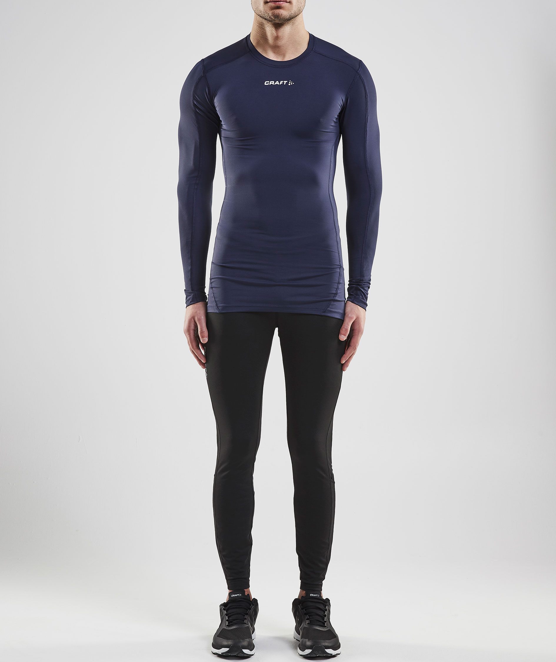 Craft Pro Control Compression l&aring;ng&auml;rmad T-shirt, Navy