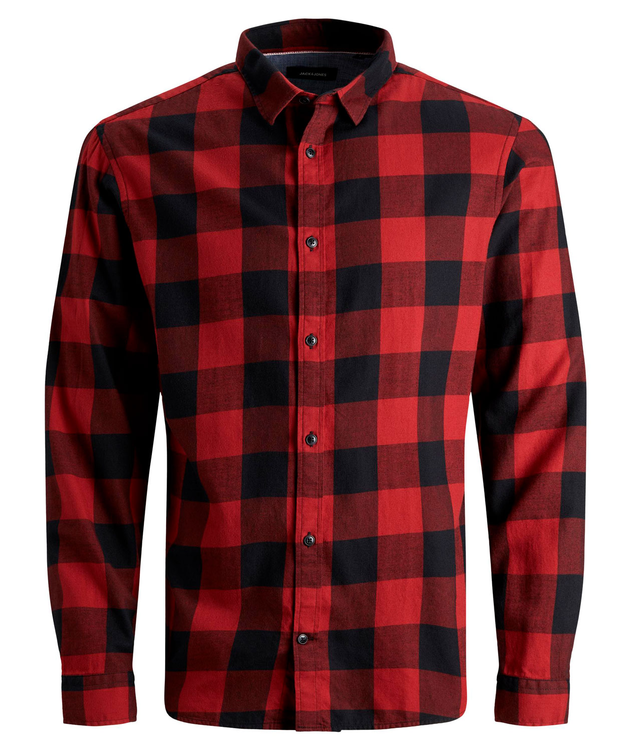 Jack & Jones JJEGINGHAM Slim fit twill skogsarbetare skjorta, Brick Red
