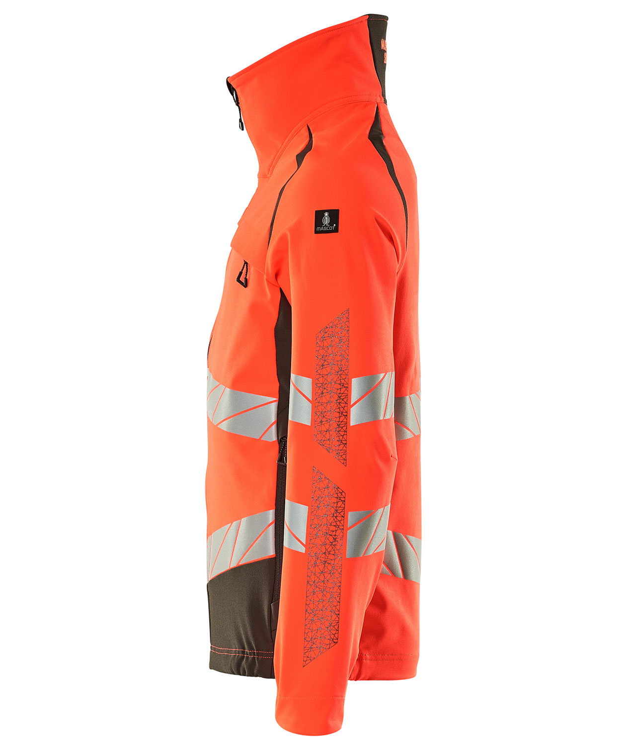 Mascot Accelerate Safe Jacke full stretch, Hi-vis Rot/dunkles Anthrazit, large image number 2