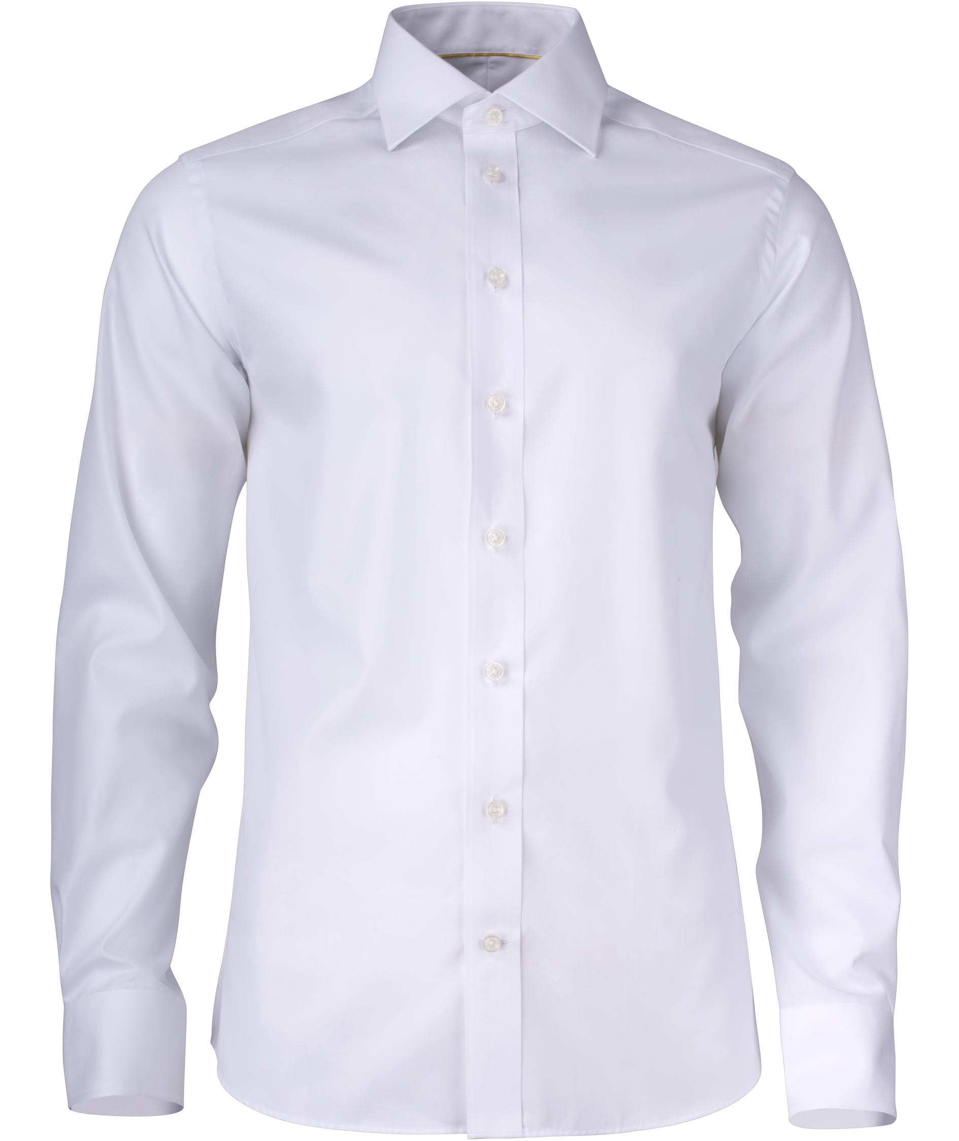 J. Harvest & Frost Yellow Bow 50 Twill Regular fit skjorta med extra &auml;rml&auml;ngd