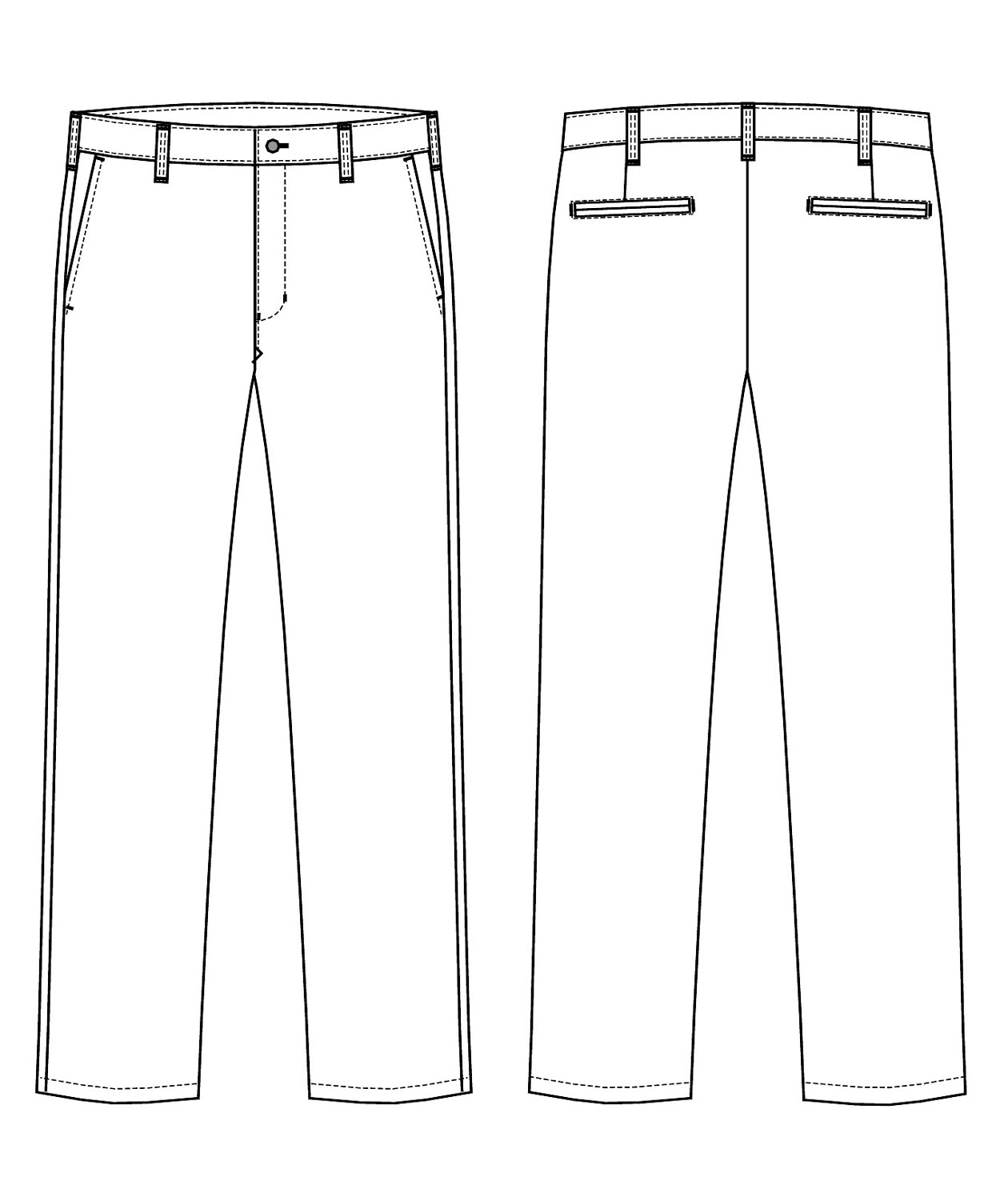 Kentaur&nbsp;chino&nbsp;bukser benl&aelig;ngde 86 cm, Sort, large image number 3