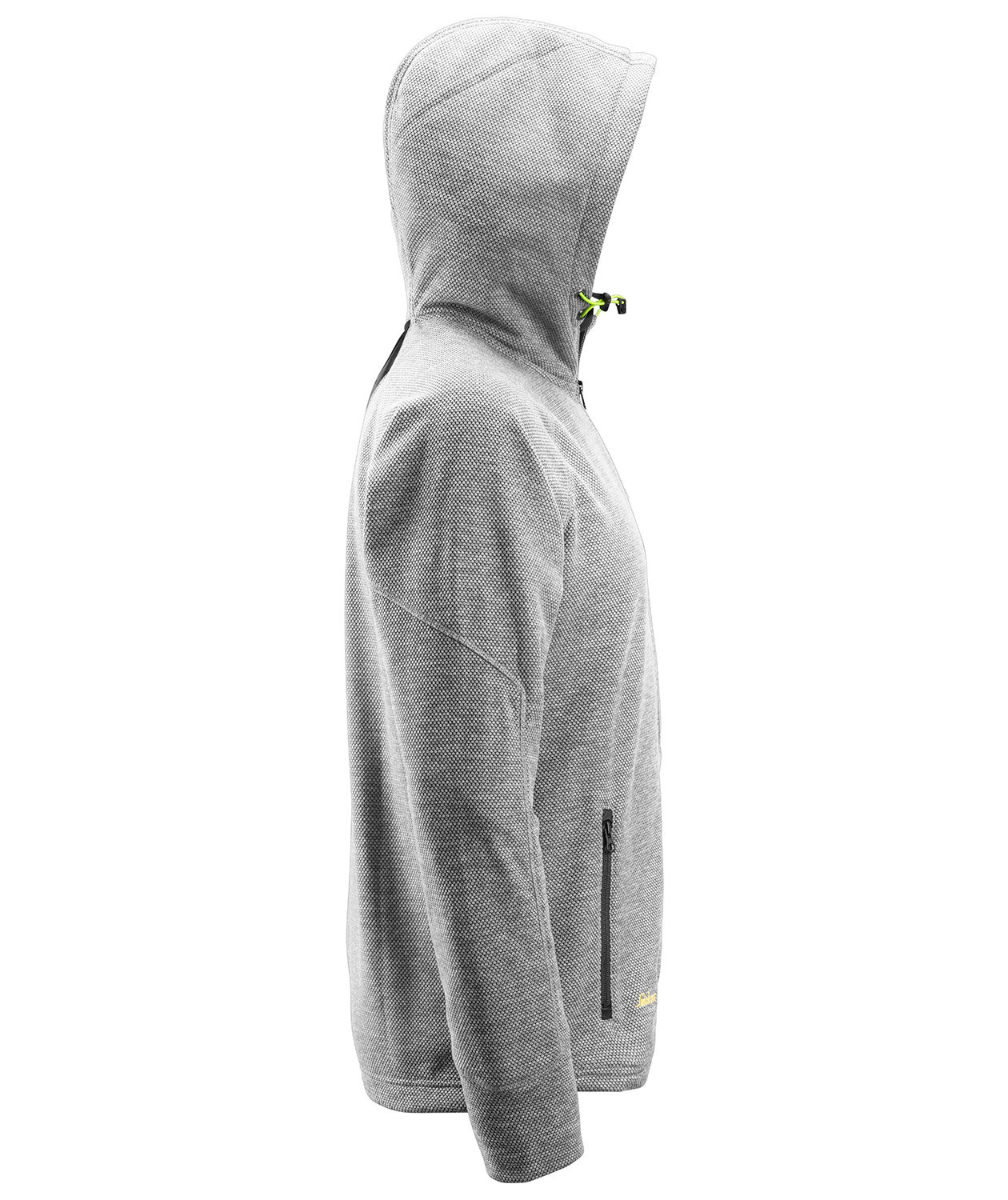 Snickers FlexiWork fleece hettegenser 8041, Gr&aring;/Svart, large image number 3