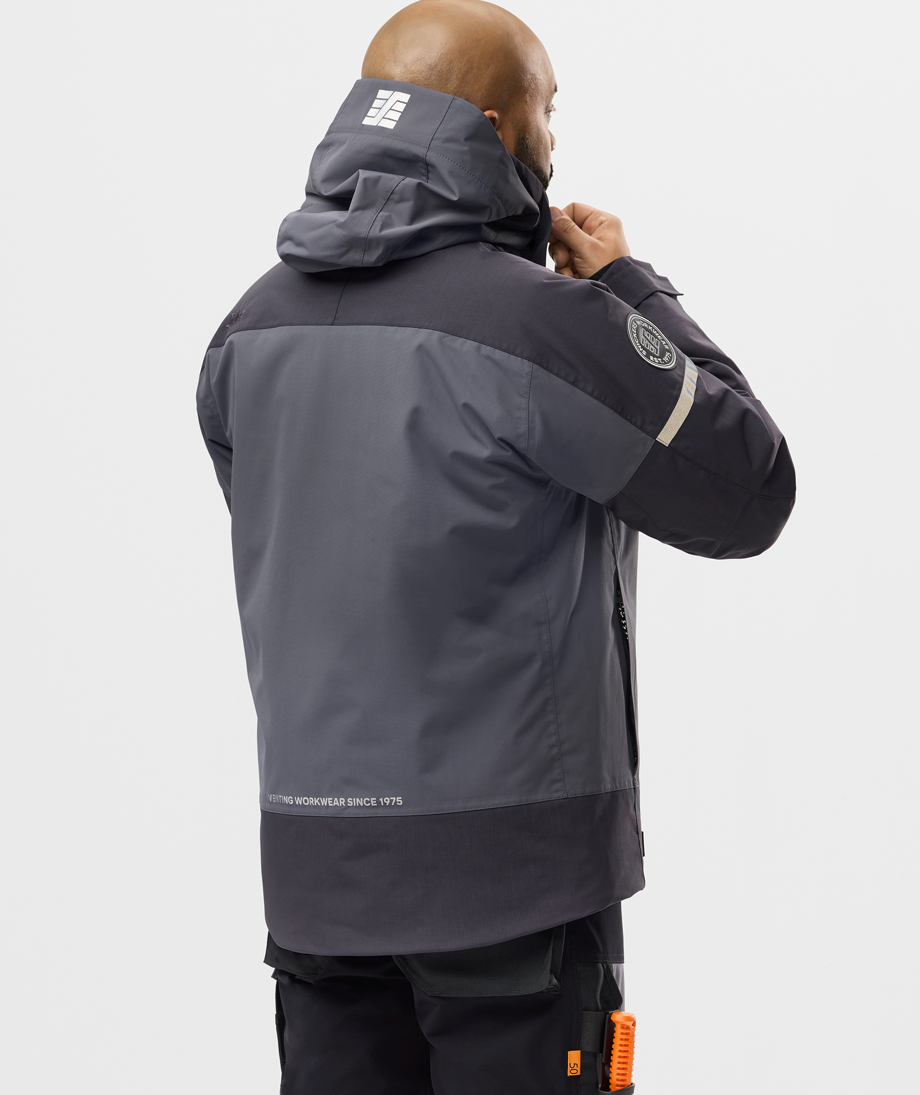 Snickers AllroundWork vinterjacka 1112, Steel Grey/Dark Steel Grey, large image number 3