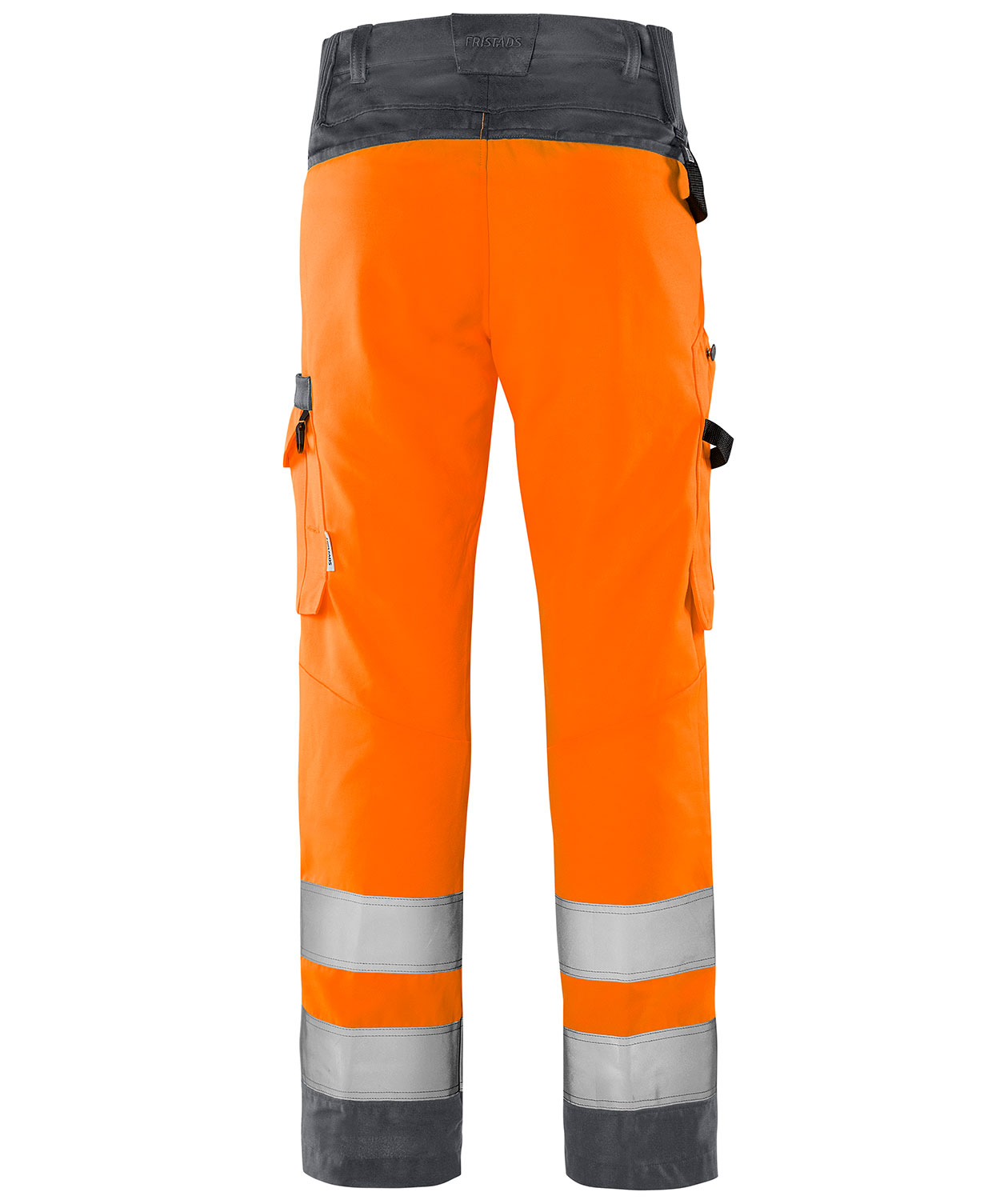 Fristads Green work trousers 2651 GPLU, Hi-vis orange/Grey