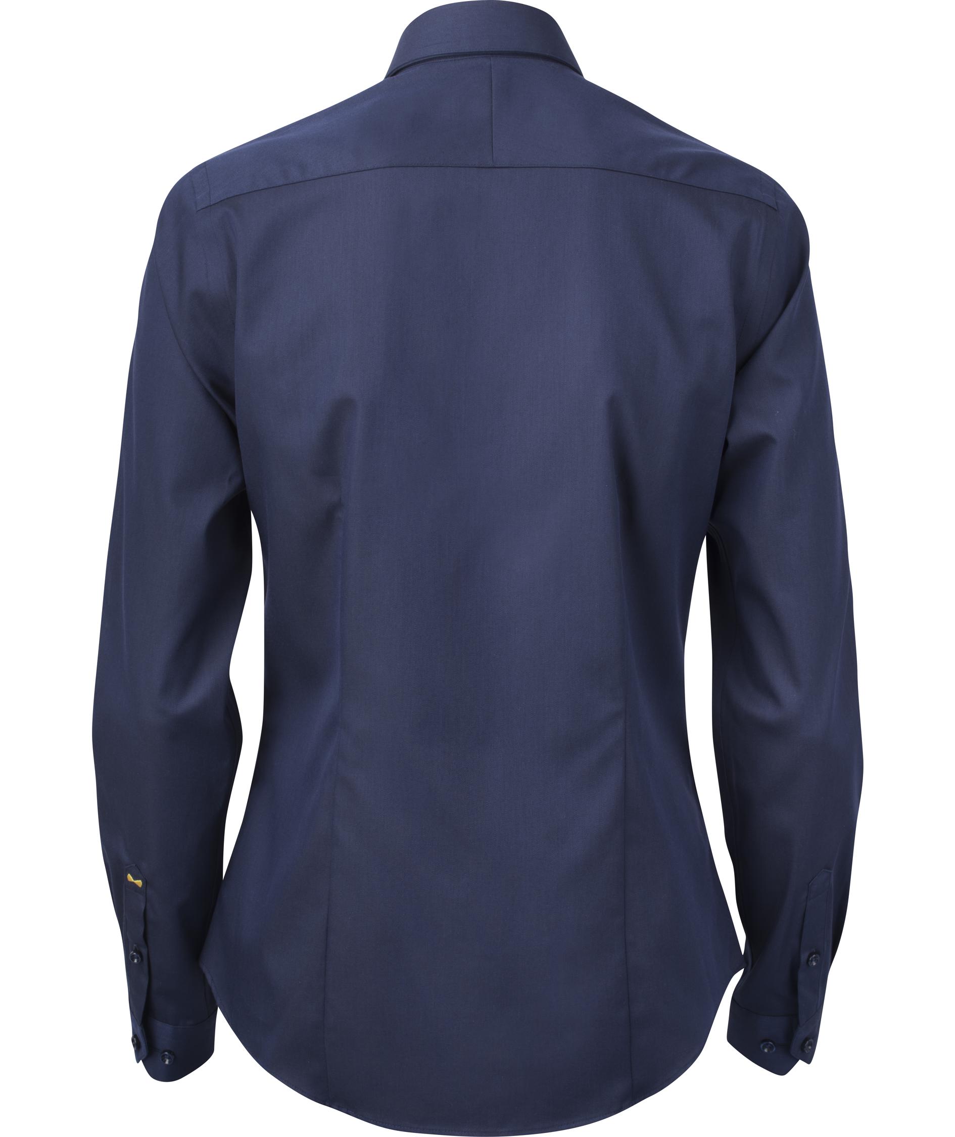 J. Harvest & Frost Twill Yellow Bow 50 lady fit skjorta