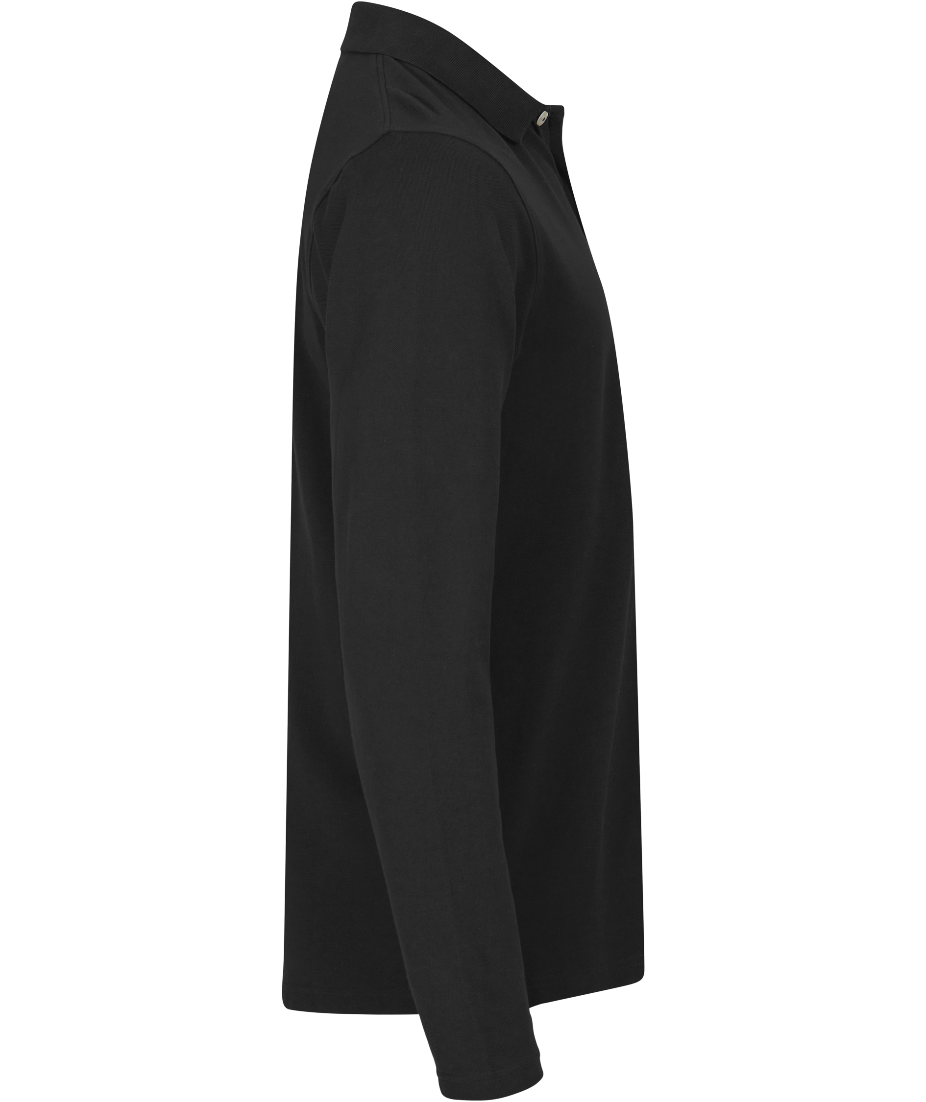 Clique Premium lang&auml;rmliges Poloshirt, Schwarz, large image number 2