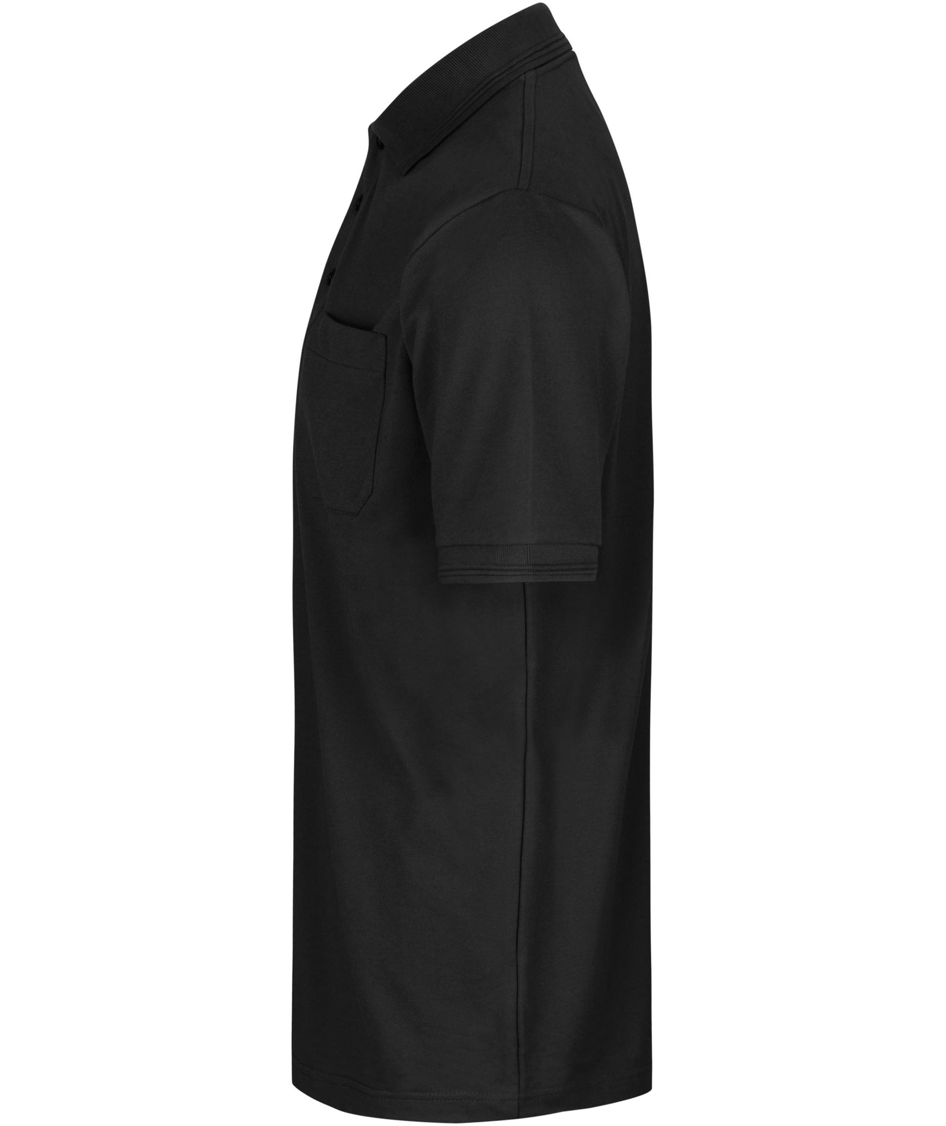 ID PRO Wear Polo T-skjorte med brystlomme, Svart, large image number 2