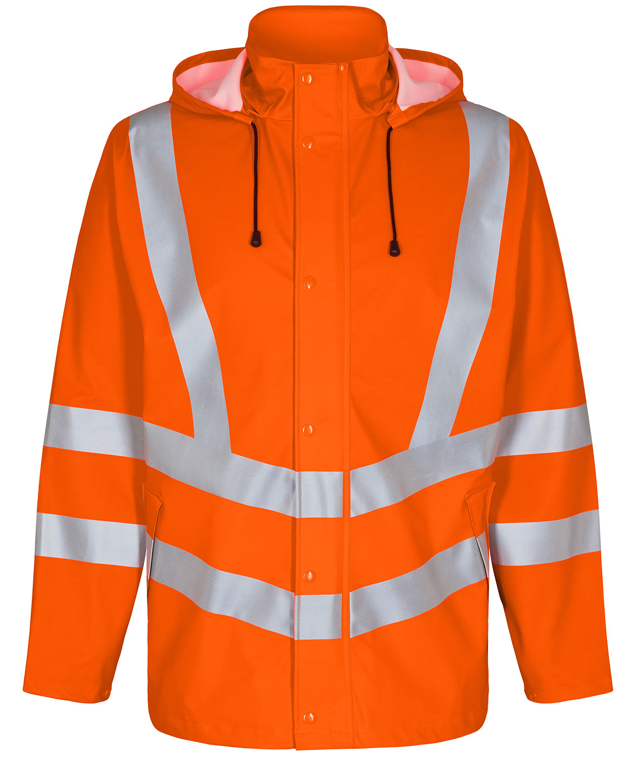 Engel Safety regnjakke, Oransje, Oransje, swatch