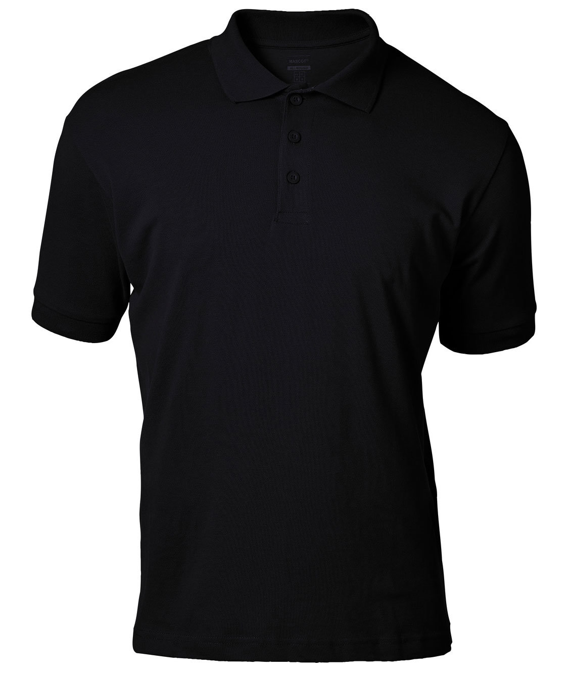 Mascot Crossover Bandol polo T-skjorte, Svart, Svart, swatch