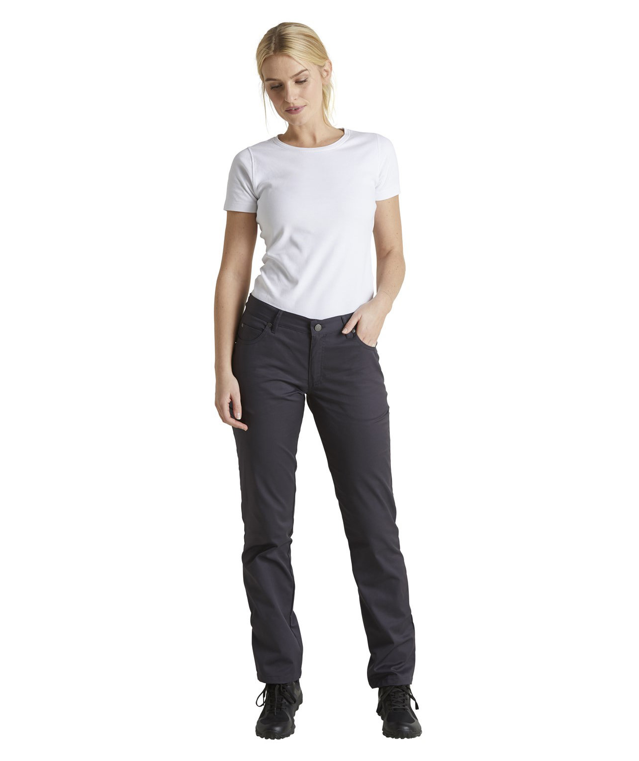 Kentaur dame jeans med lav talje, Dark Rock, large image number 1