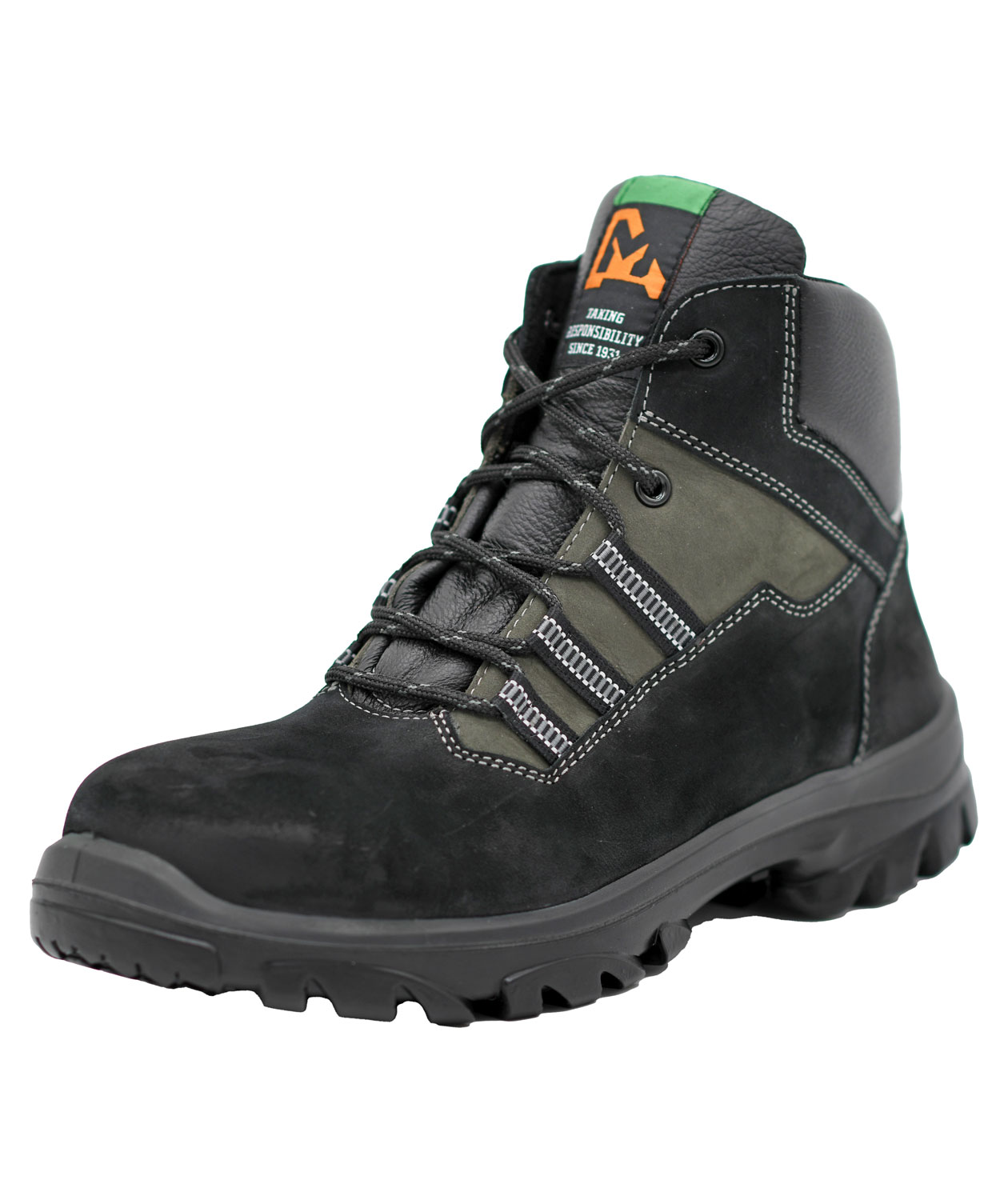 Emma Everon D Sicherheitsstiefeletten S2, Schwarz