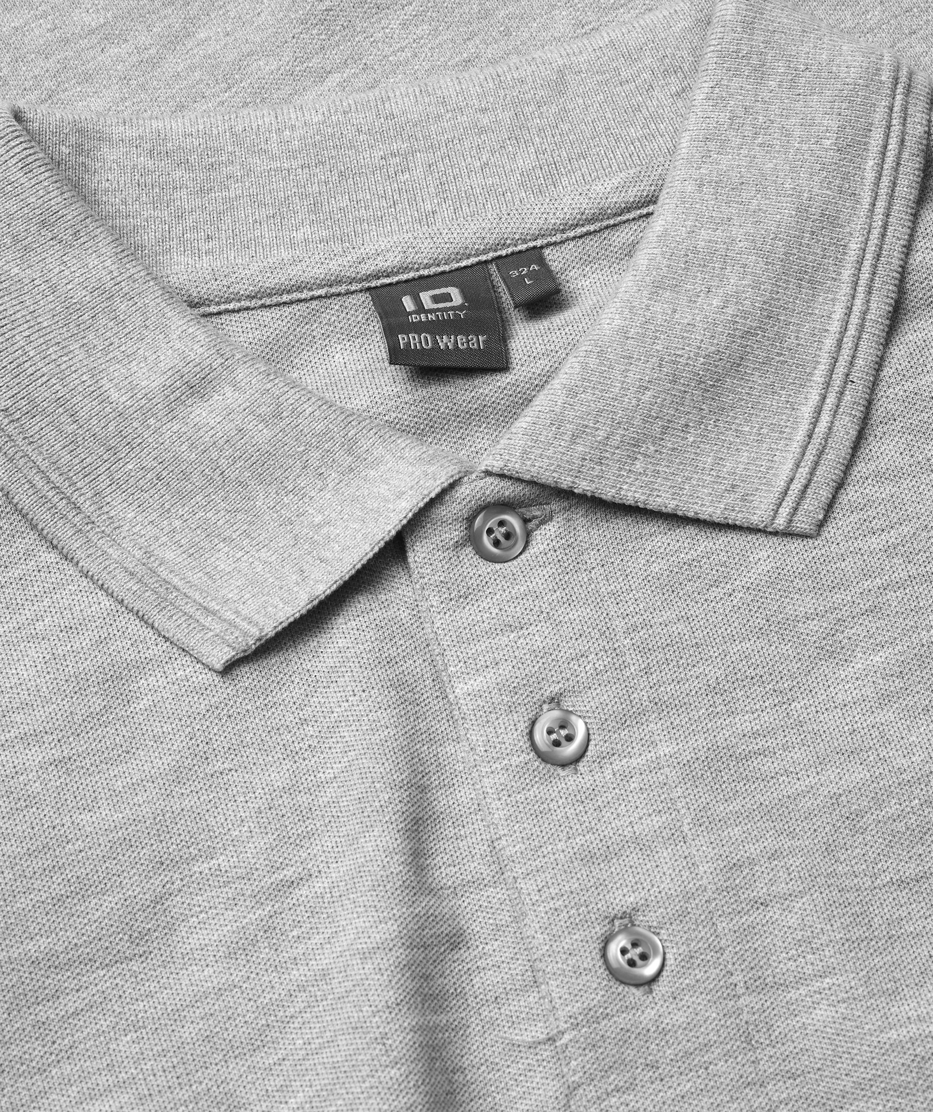 ID PRO Wear Polo T-shirt, Gr&aring; melange, large image number 3