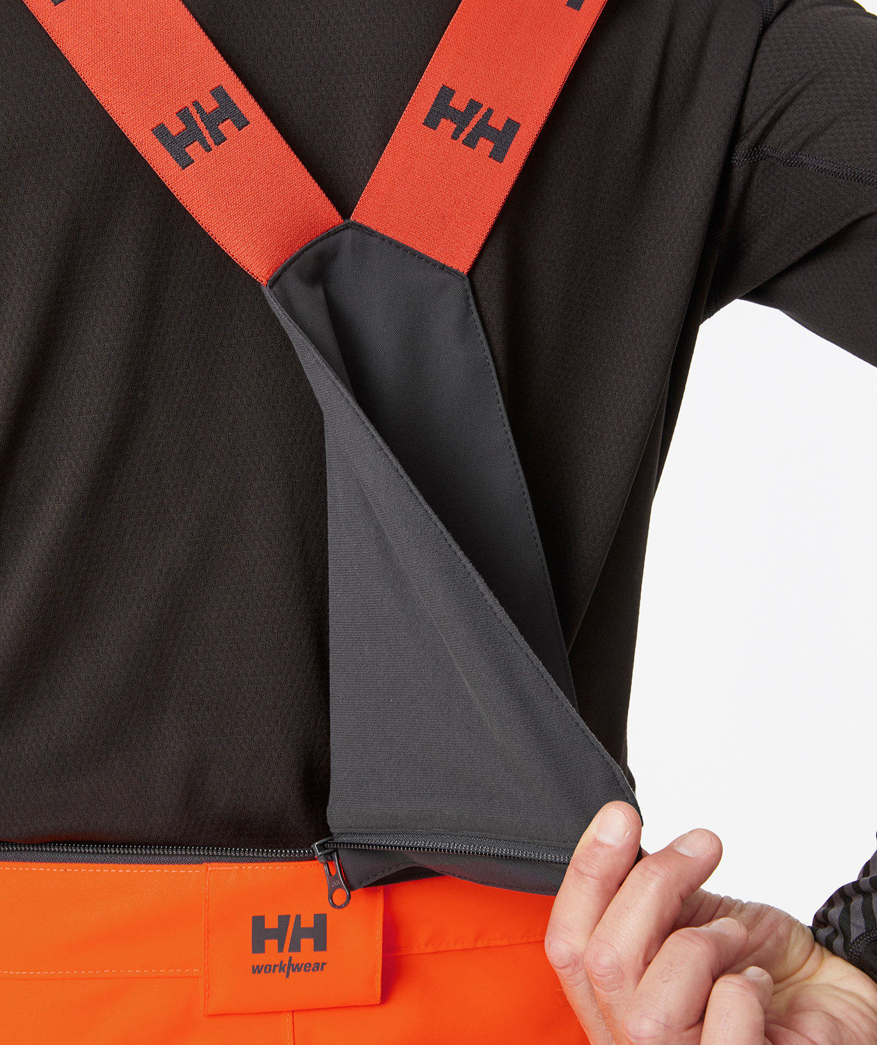 Helly Hansen Alna 2.0 skallbukse, Hi-vis Orange/charcoal, large image number 4