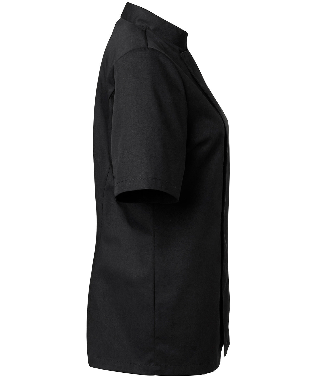 Segers kort&auml;rmad kockjacka dam, Svart