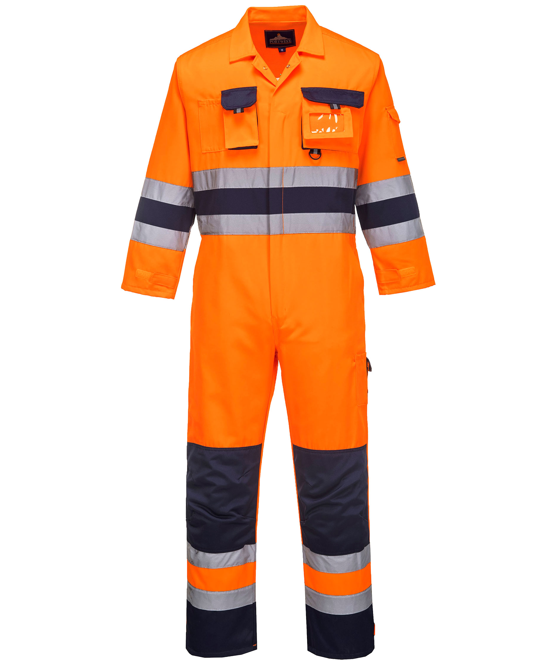 Portwest overall, Varsel Orange/Marinbl&aring;