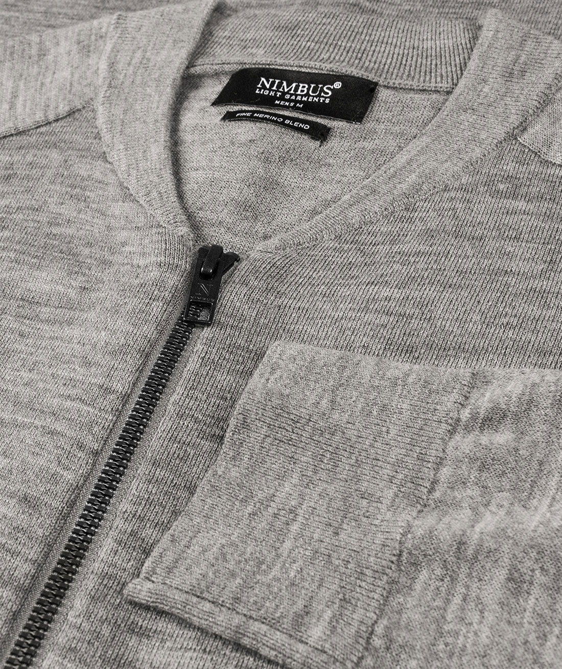 Nimbus Phoenix Strick Cardigan mit Merinowolle, Grau Melange, large image number 3