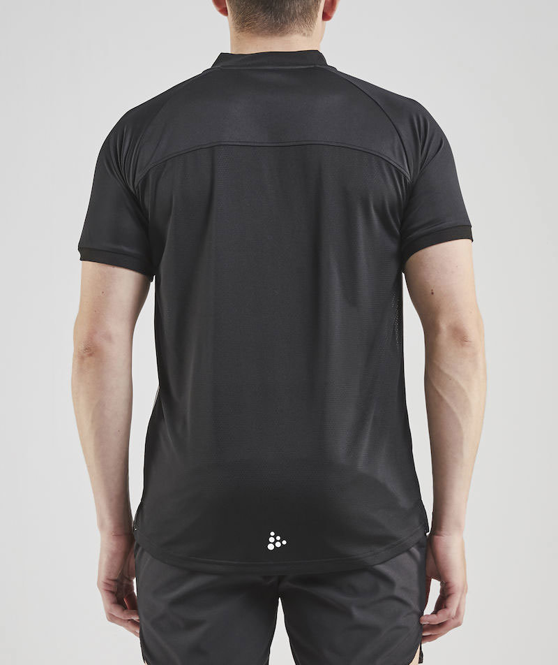 Craft Pro Control Impact polo shirt, Black/white, large image number 2