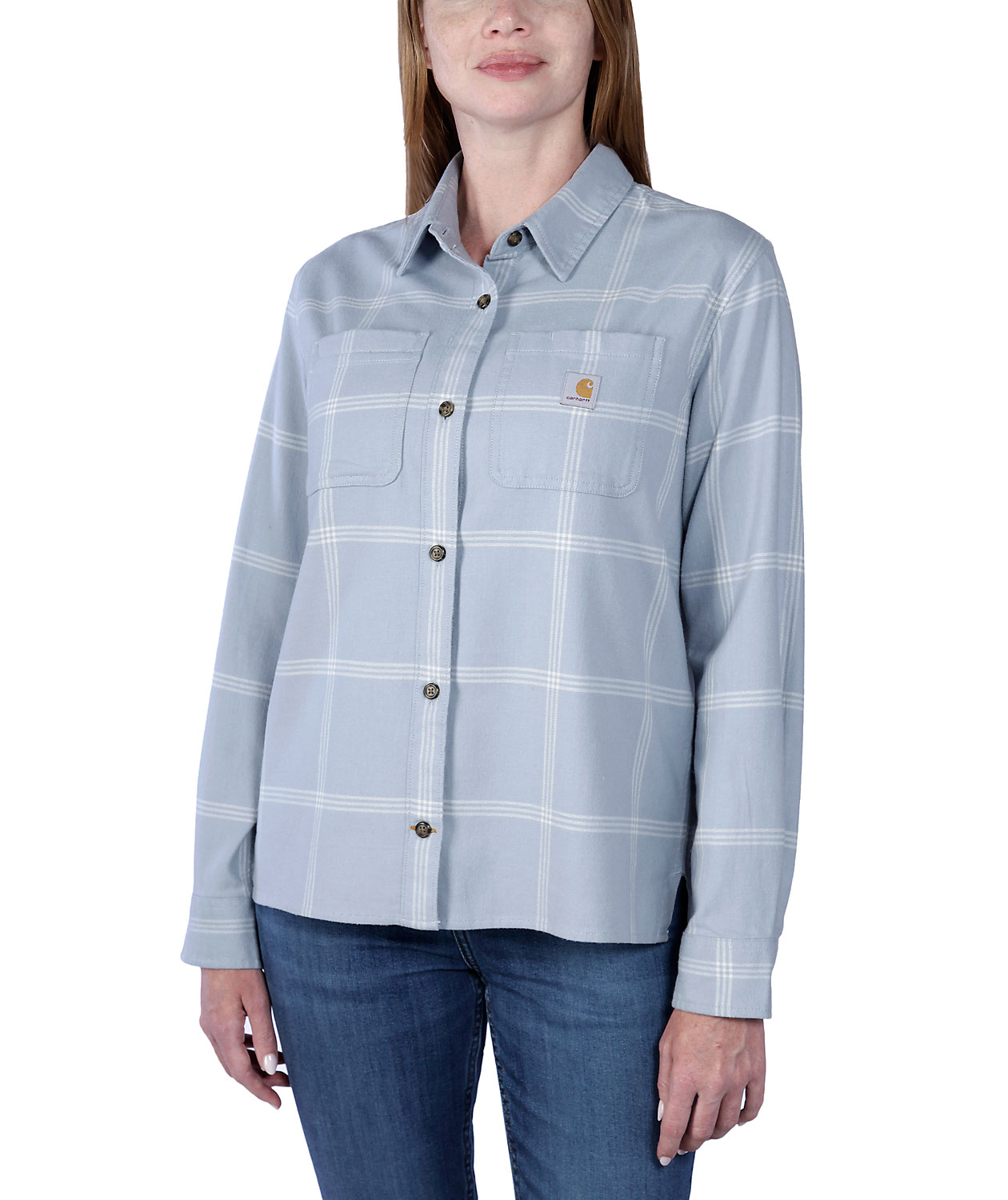 Carhartt flannel dameskjorte, Neptune, large image number 2