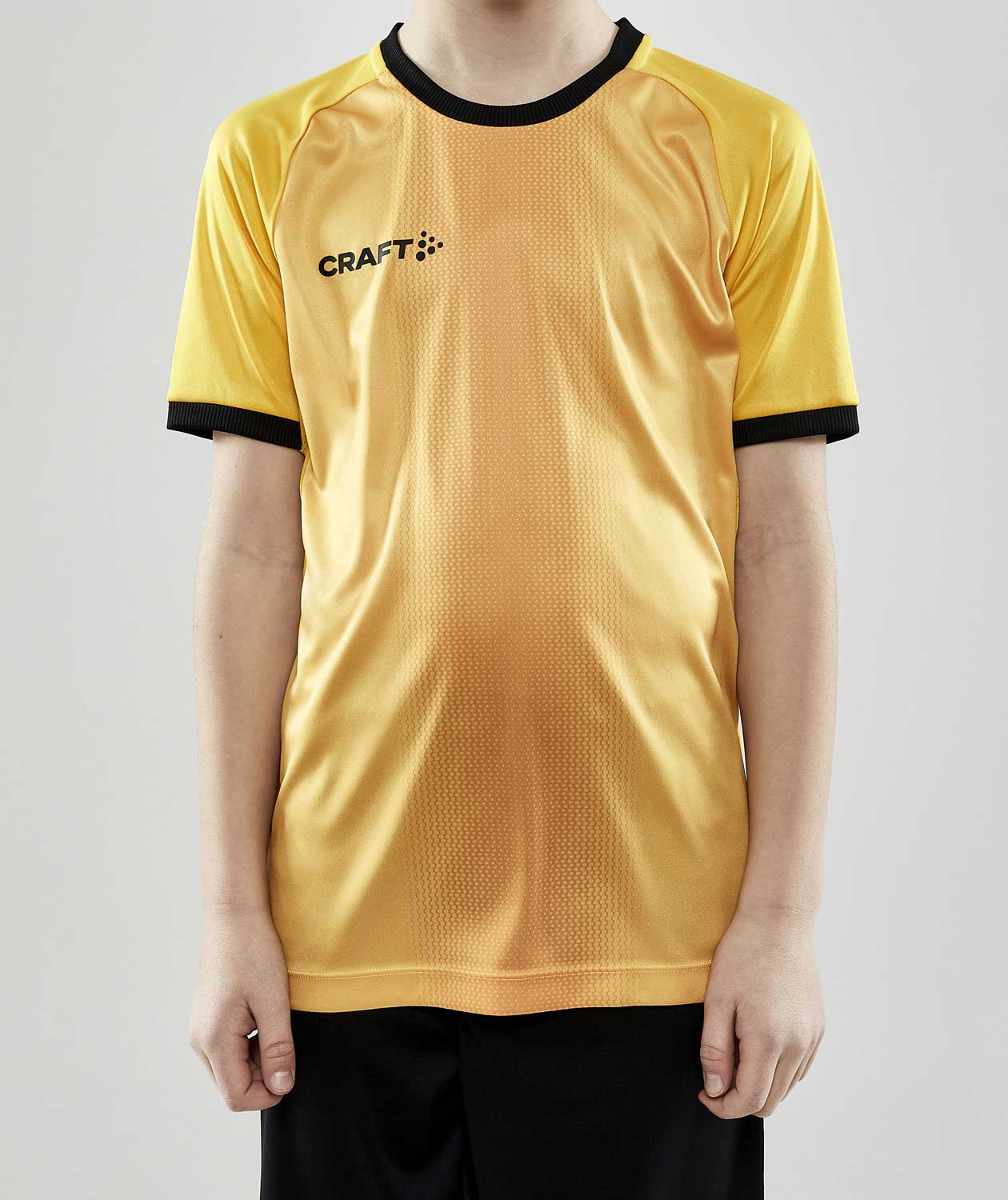 Craft Progress 2.0 Graphic Jersey T-Shirt f&uuml;r Kinder, Sweden Yellow/Schwarz, large image number 1